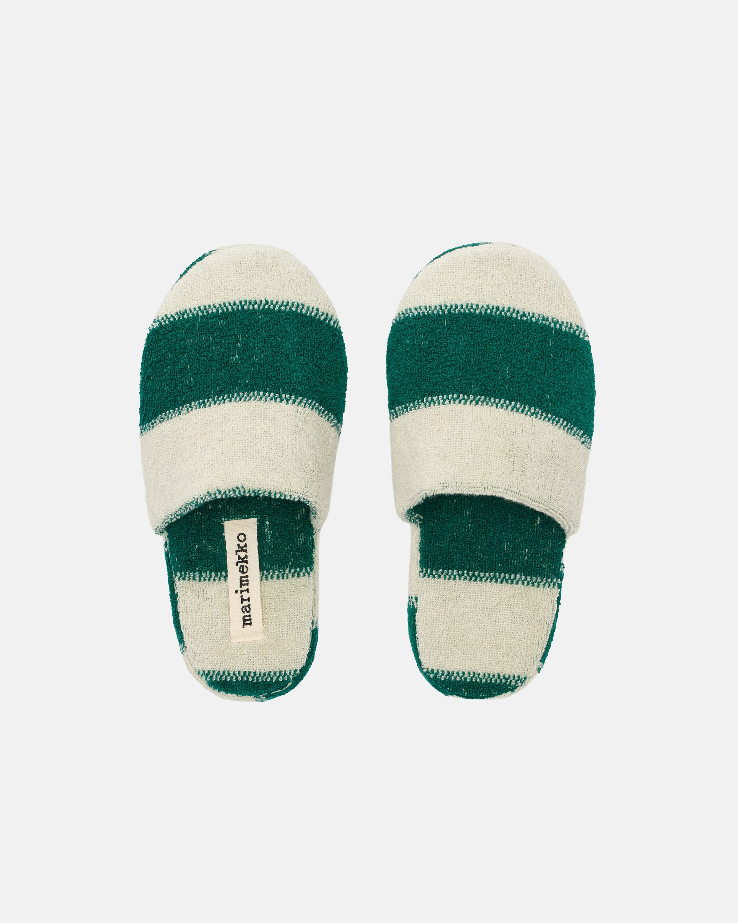 marimekko× フラワーパターン スパッツ Galleria Slippers emerald, melon | Marimekko