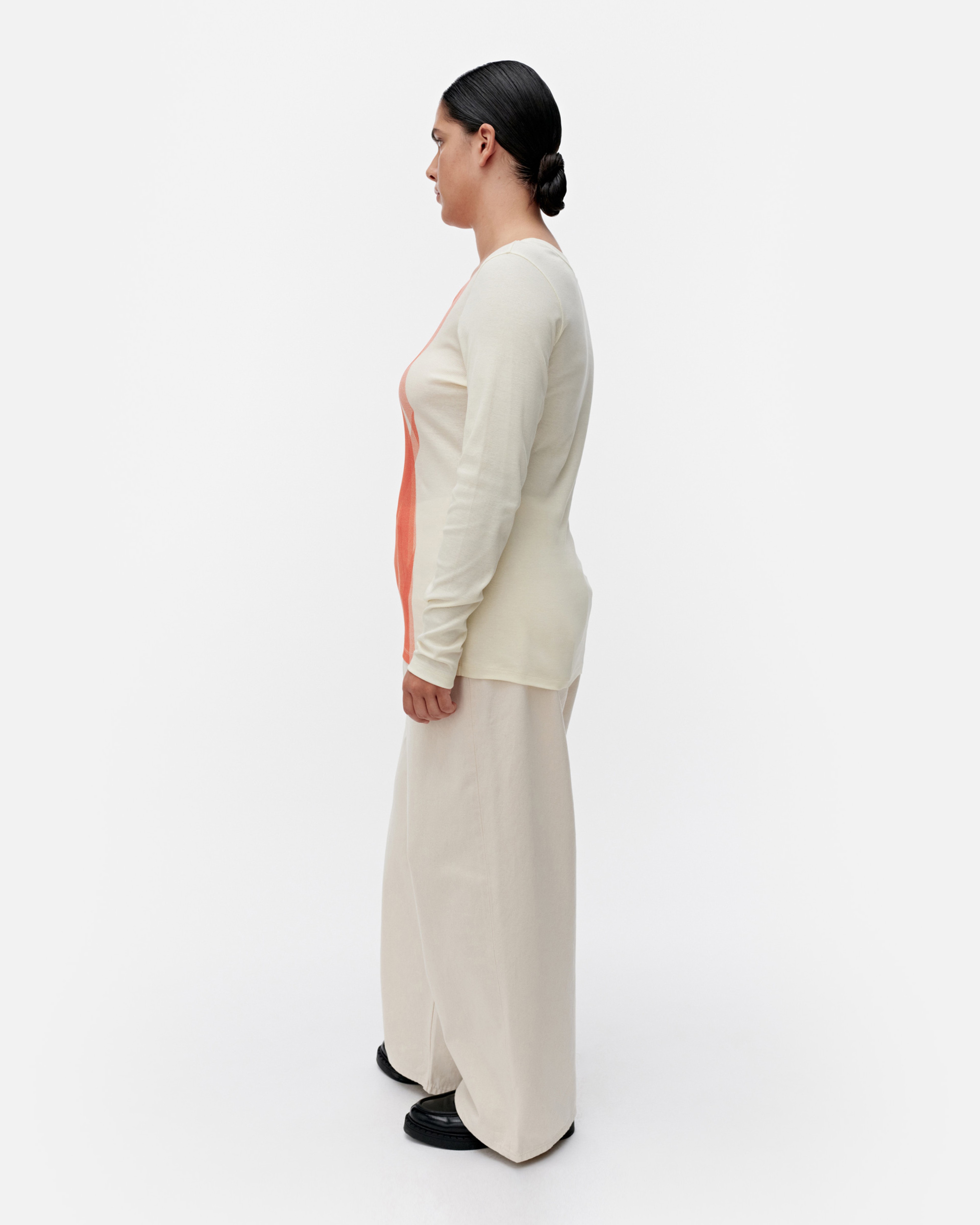 Kuulto Vire, Shirt, light yellow, orange,