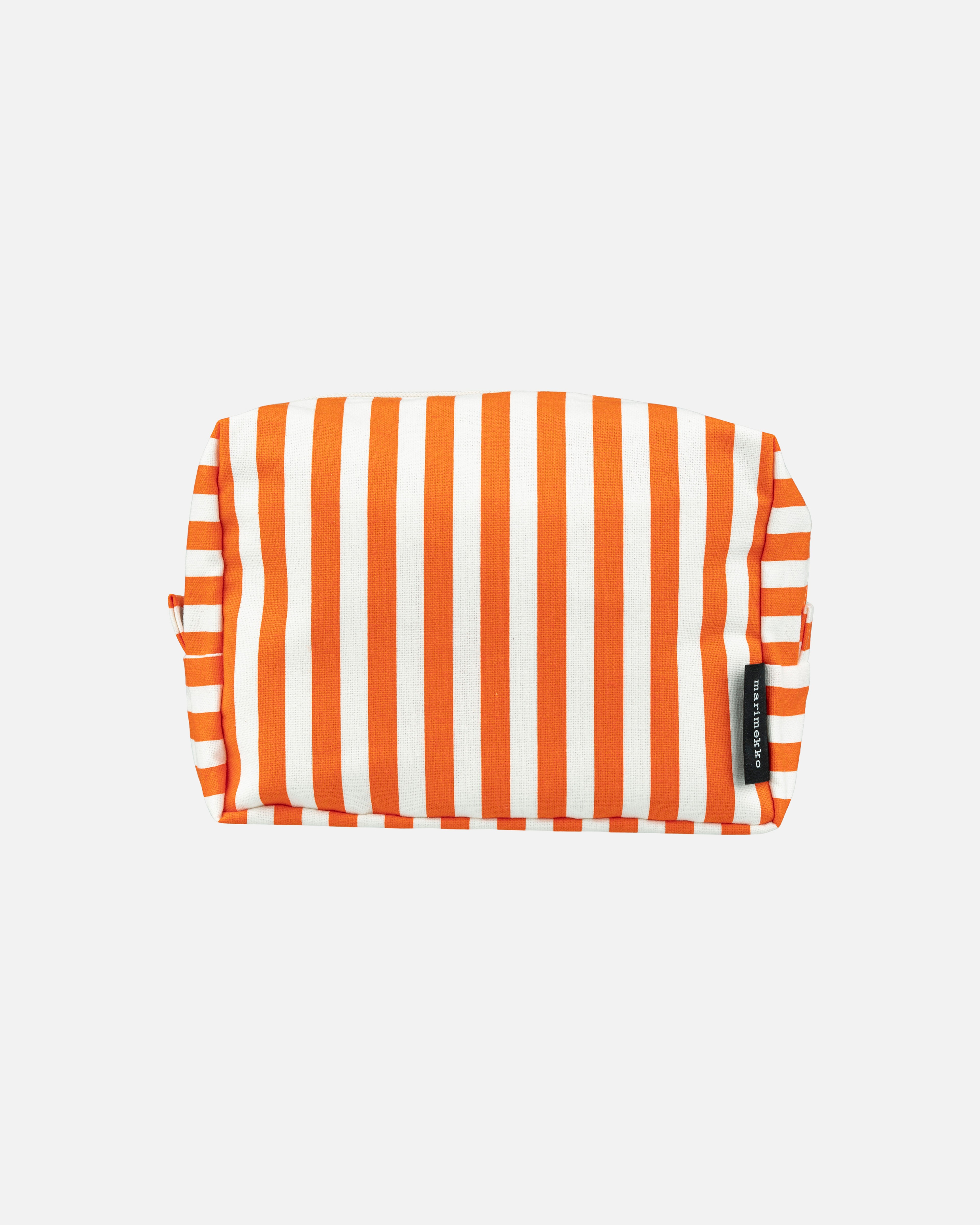 Tasaraita Vilja, Cosmetic bag, orange,white,