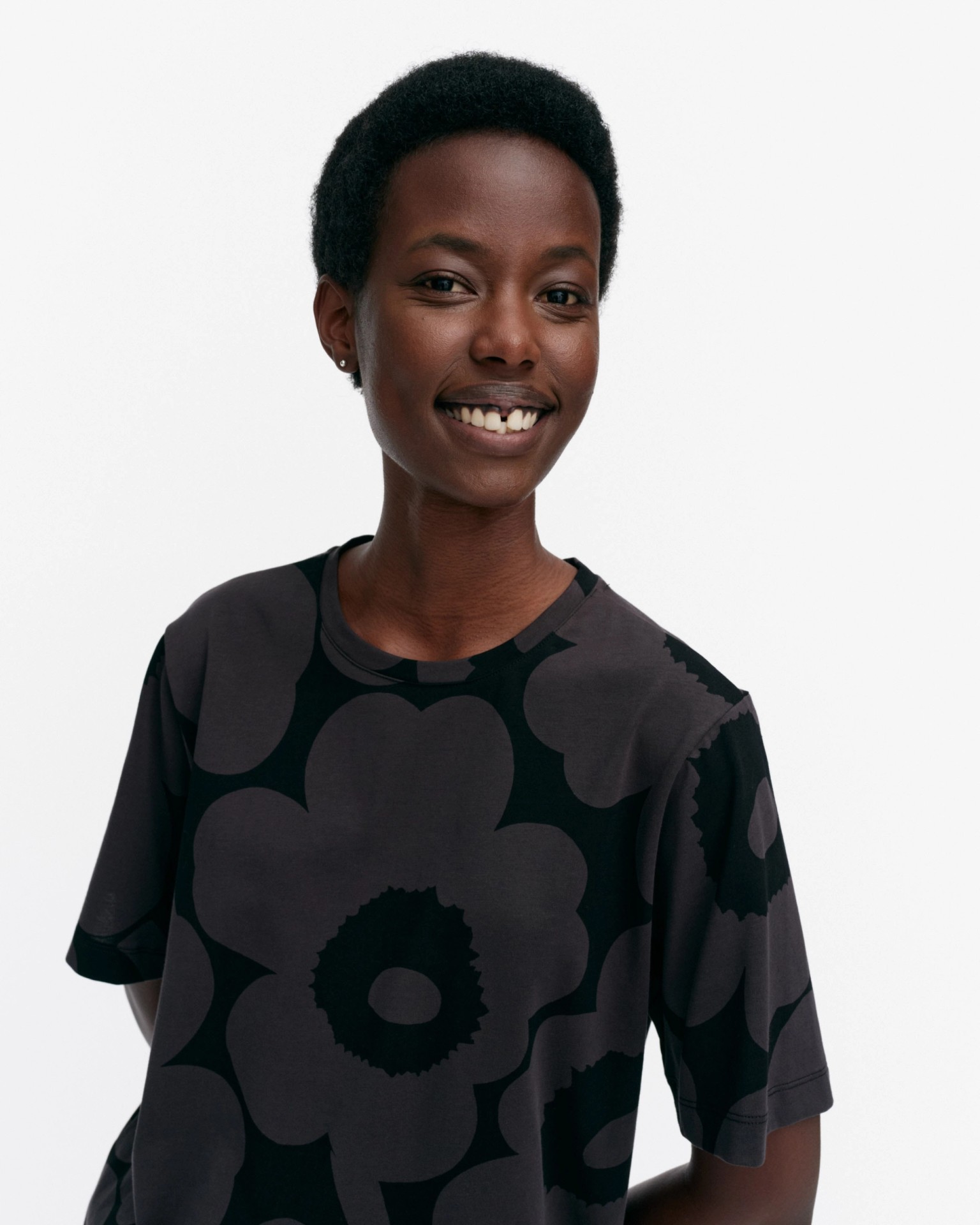 Tunnit Unikko, T-shirt, black, dark grey,