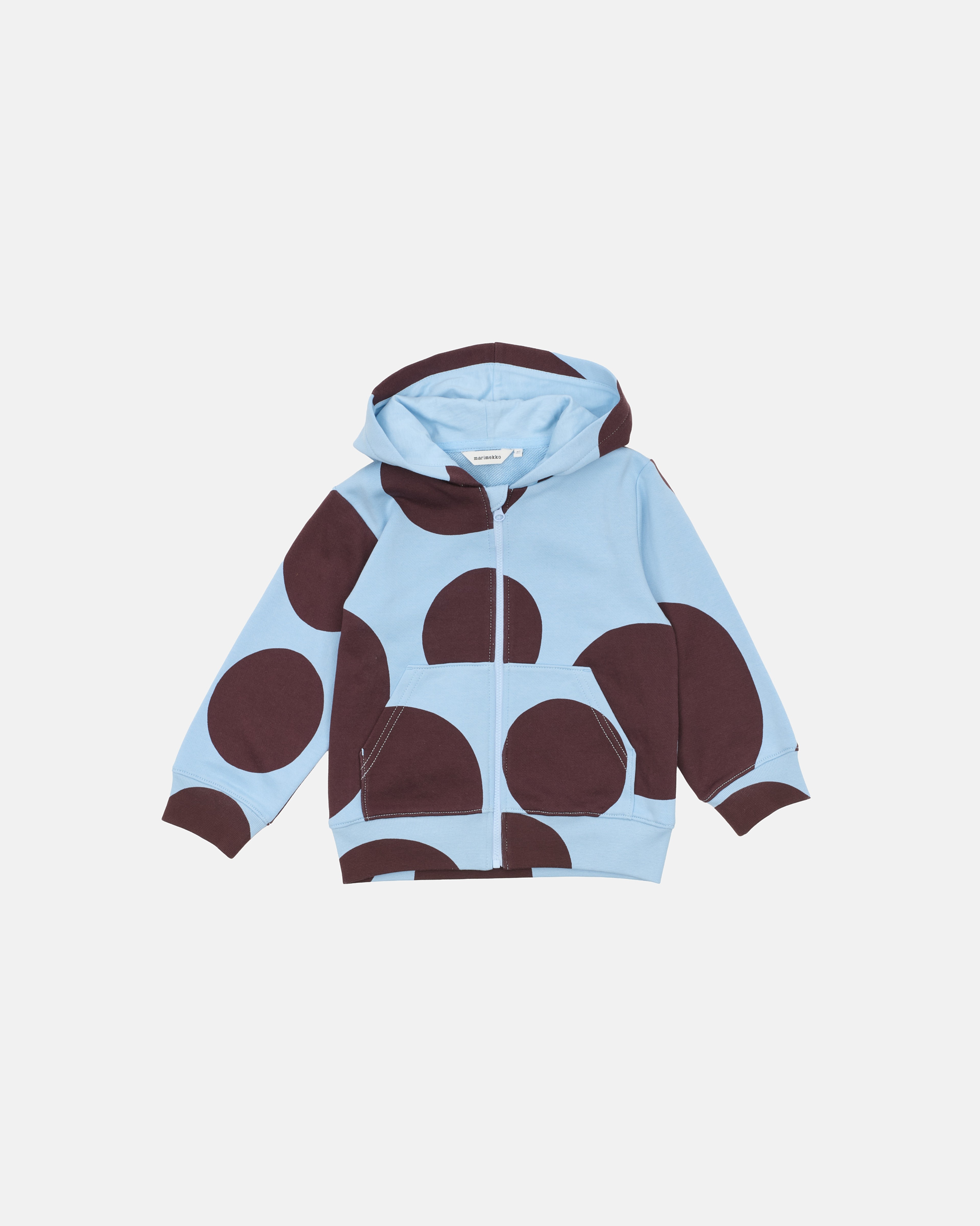 Logot Klaava Ii, Kids hoodie, light blue, brown,