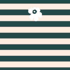 dark green, off white
