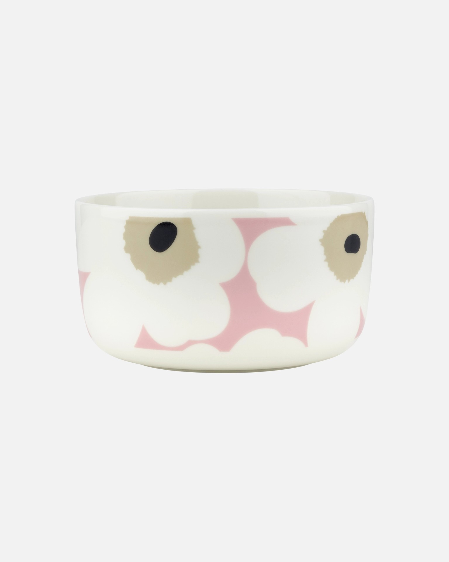 Oiva / Unikko, Bowl, off white,pink,sand,charcoal,