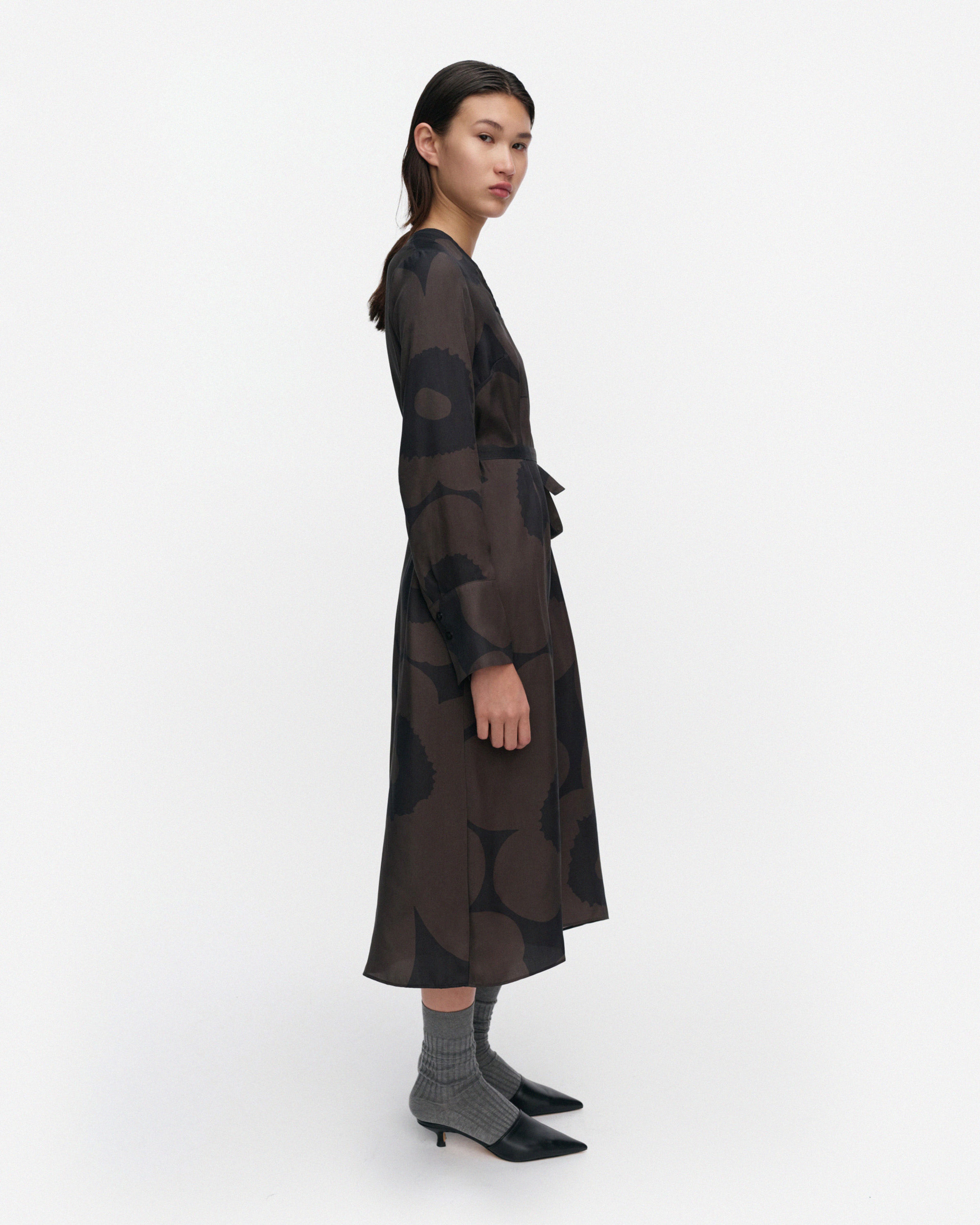 Nauru Unikko, Dress, dark grey, black,