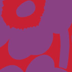 purple, red