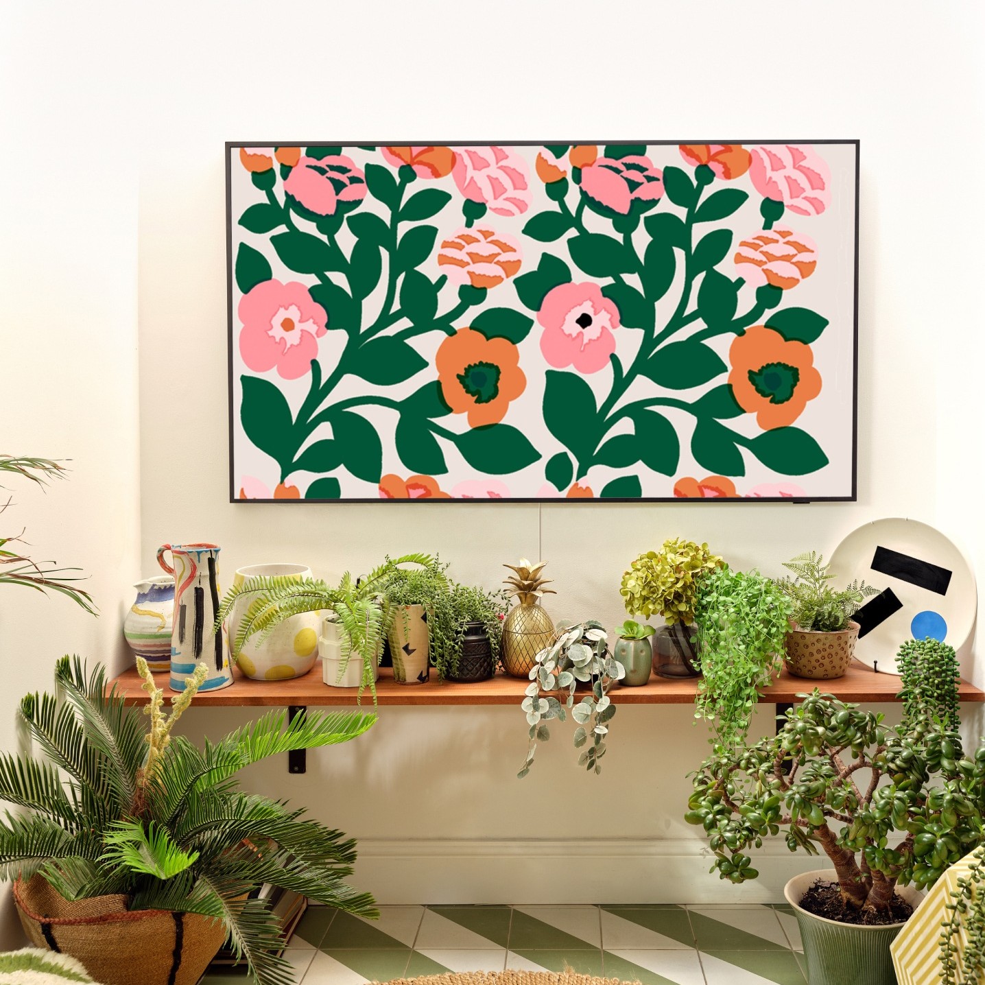 Marimekko pattern in Samsung television