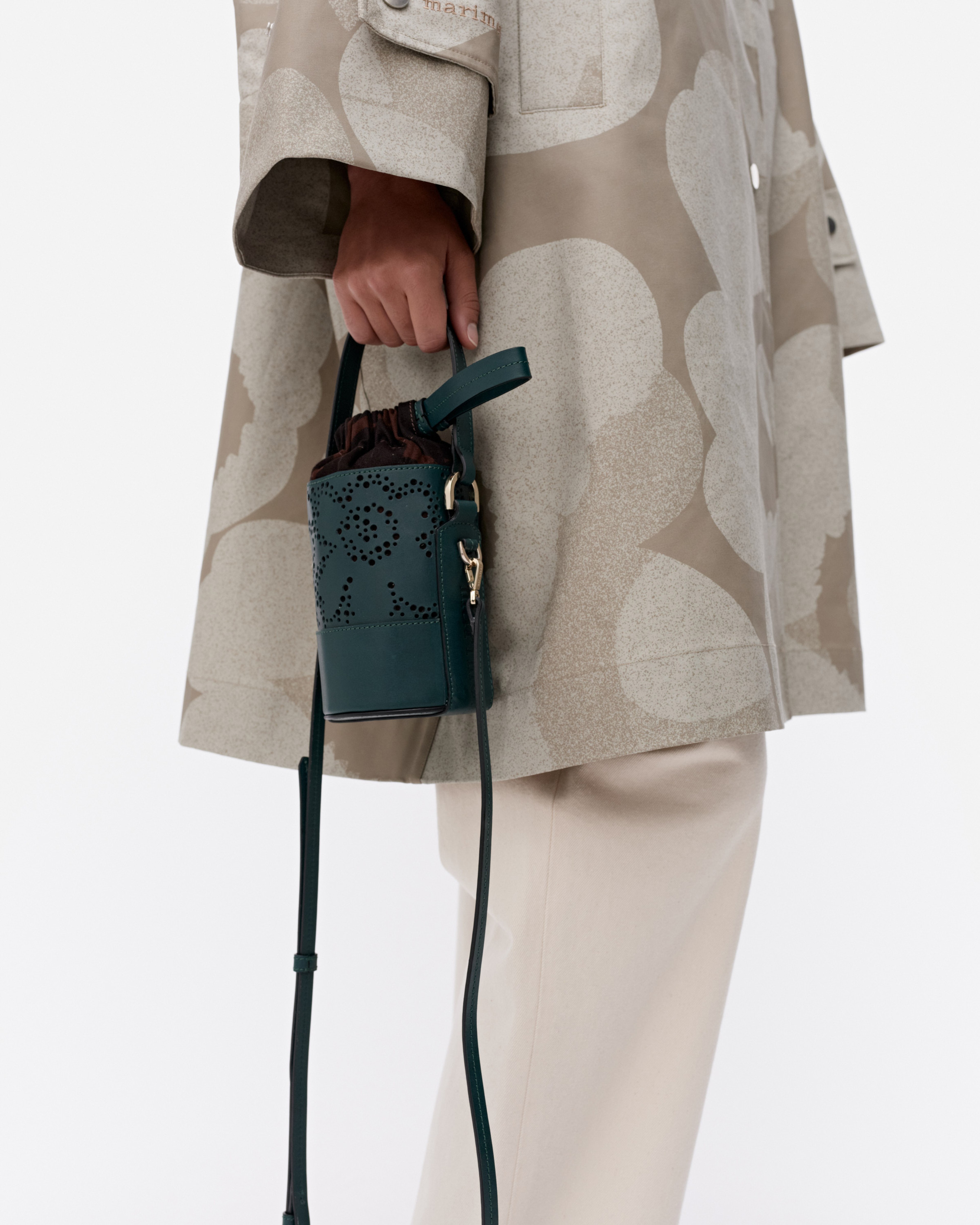 Imprint Nano Bucket Unikko, Shoulder bag, dark green,