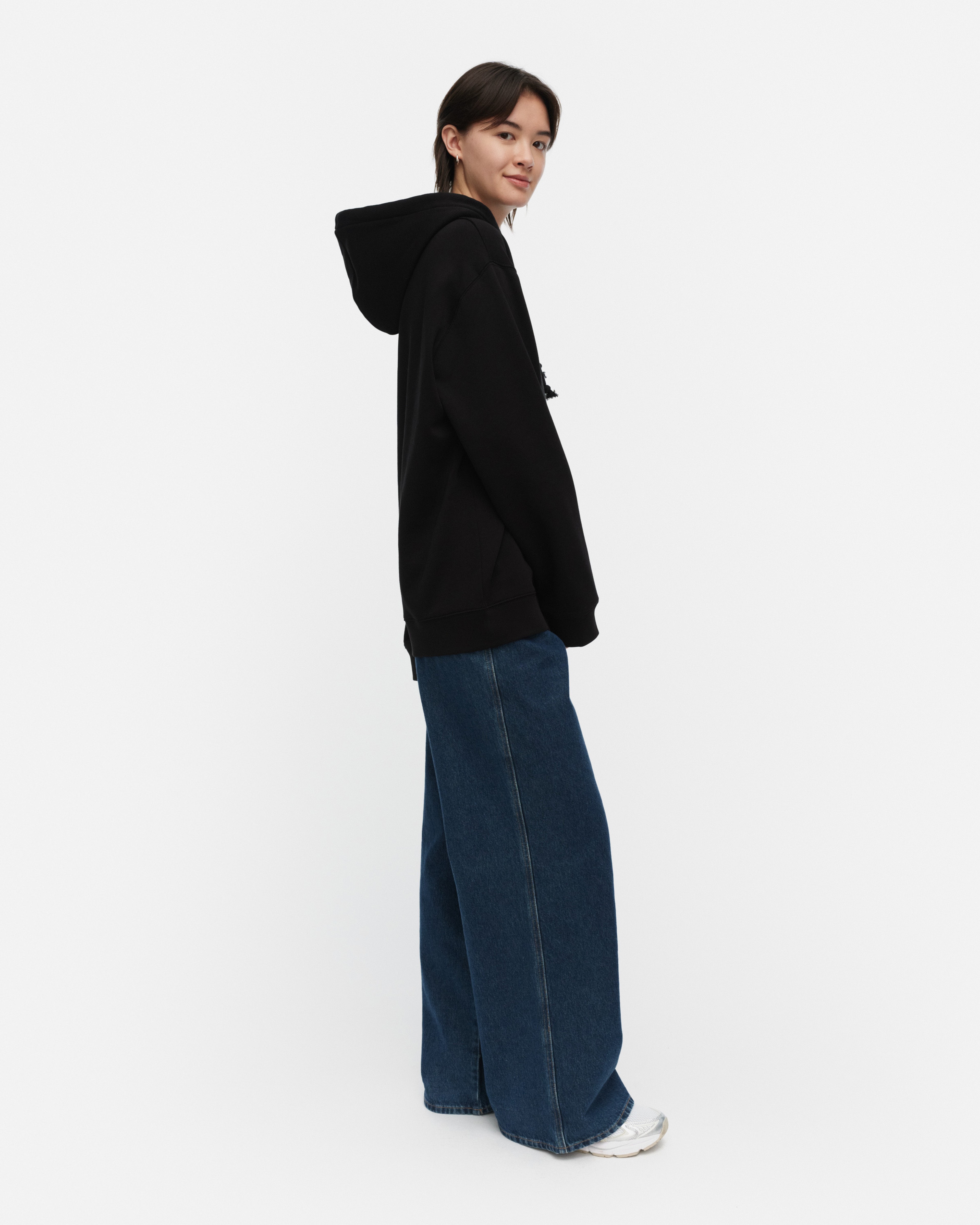 Teesi Unikko Placement, Kioski hoodie, black, grey,