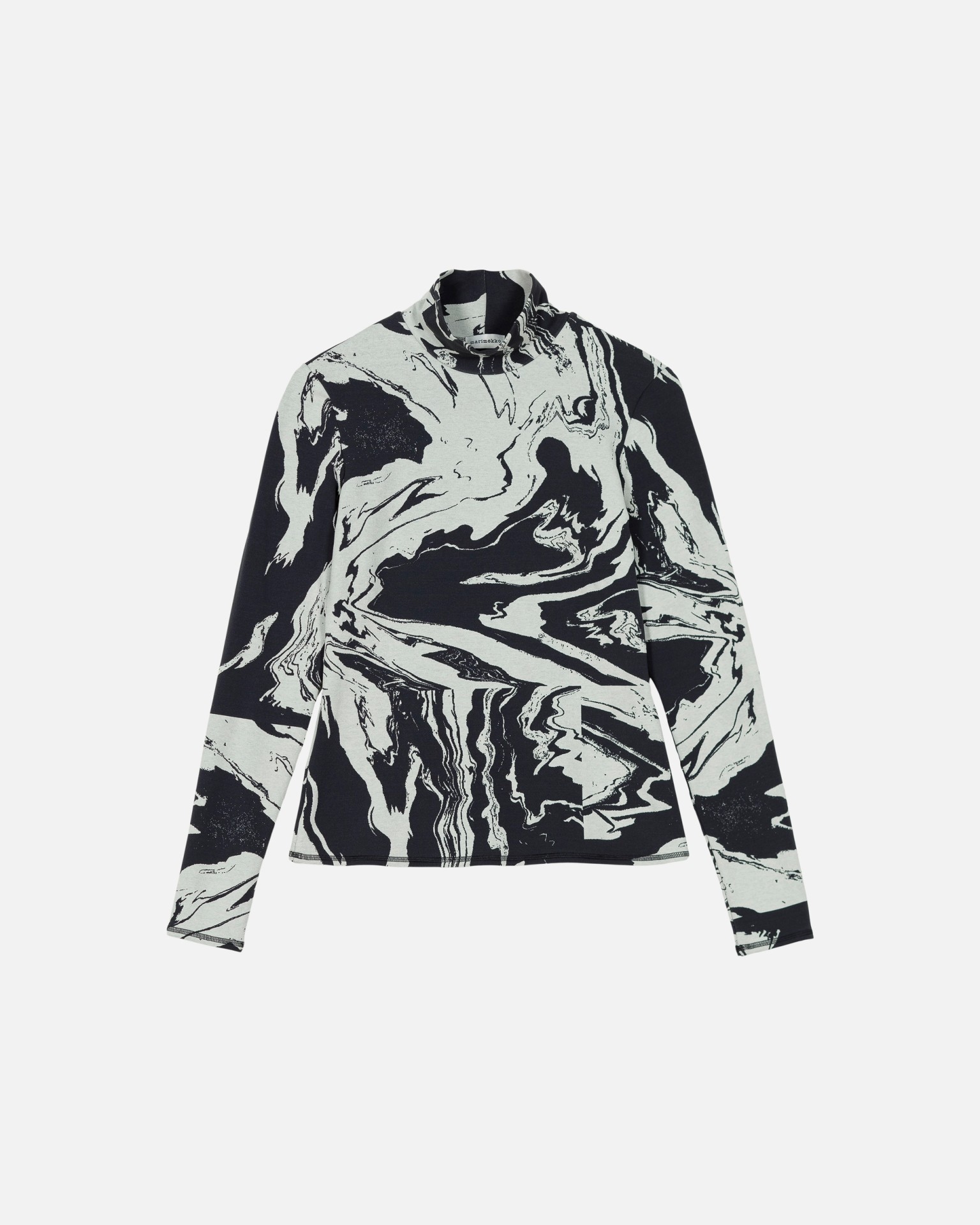 Jäkälä Marras, Turtleneck shirt, off white, black,