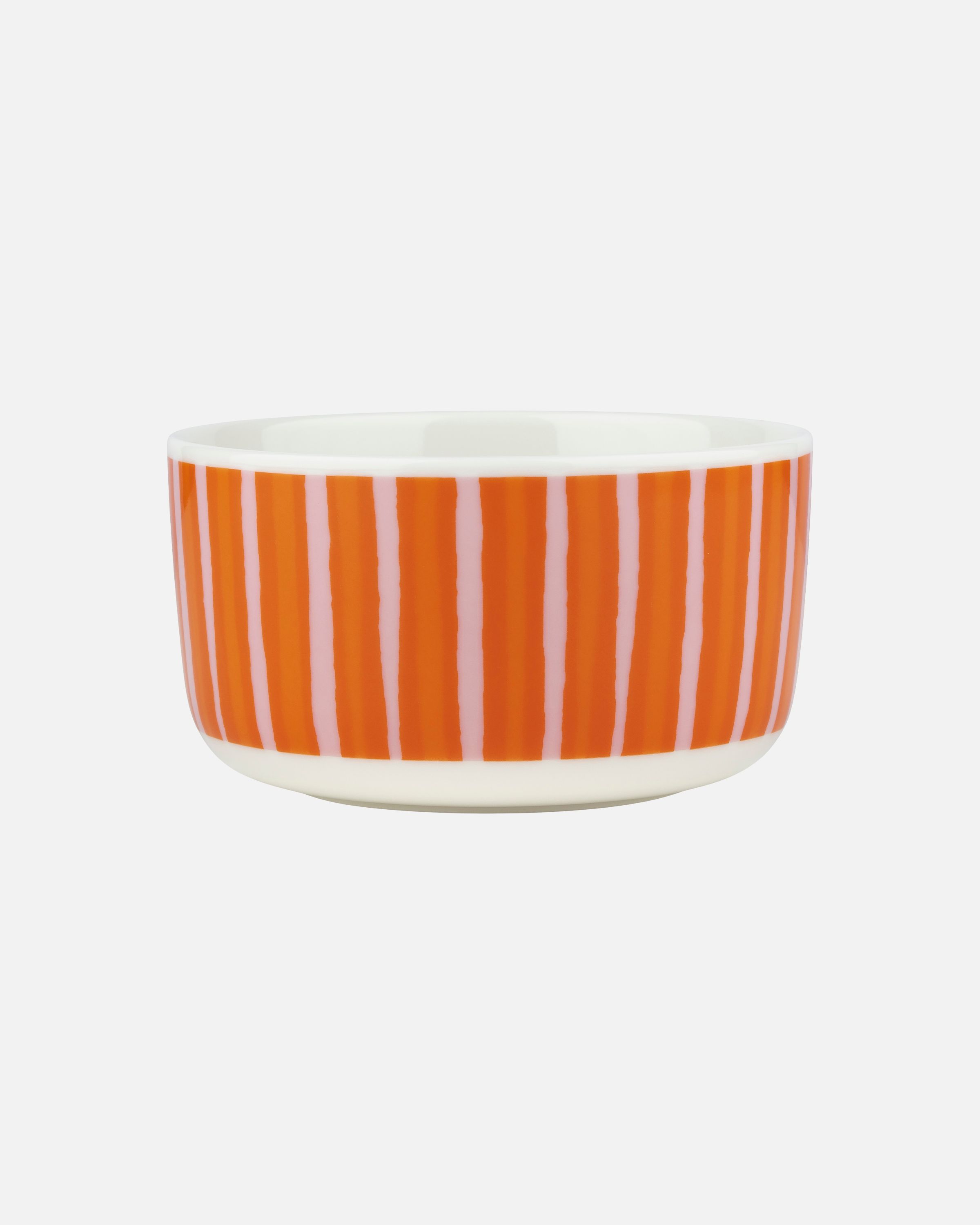 Oiva / Piccolo Bowl white, pink, orange | Marimekko