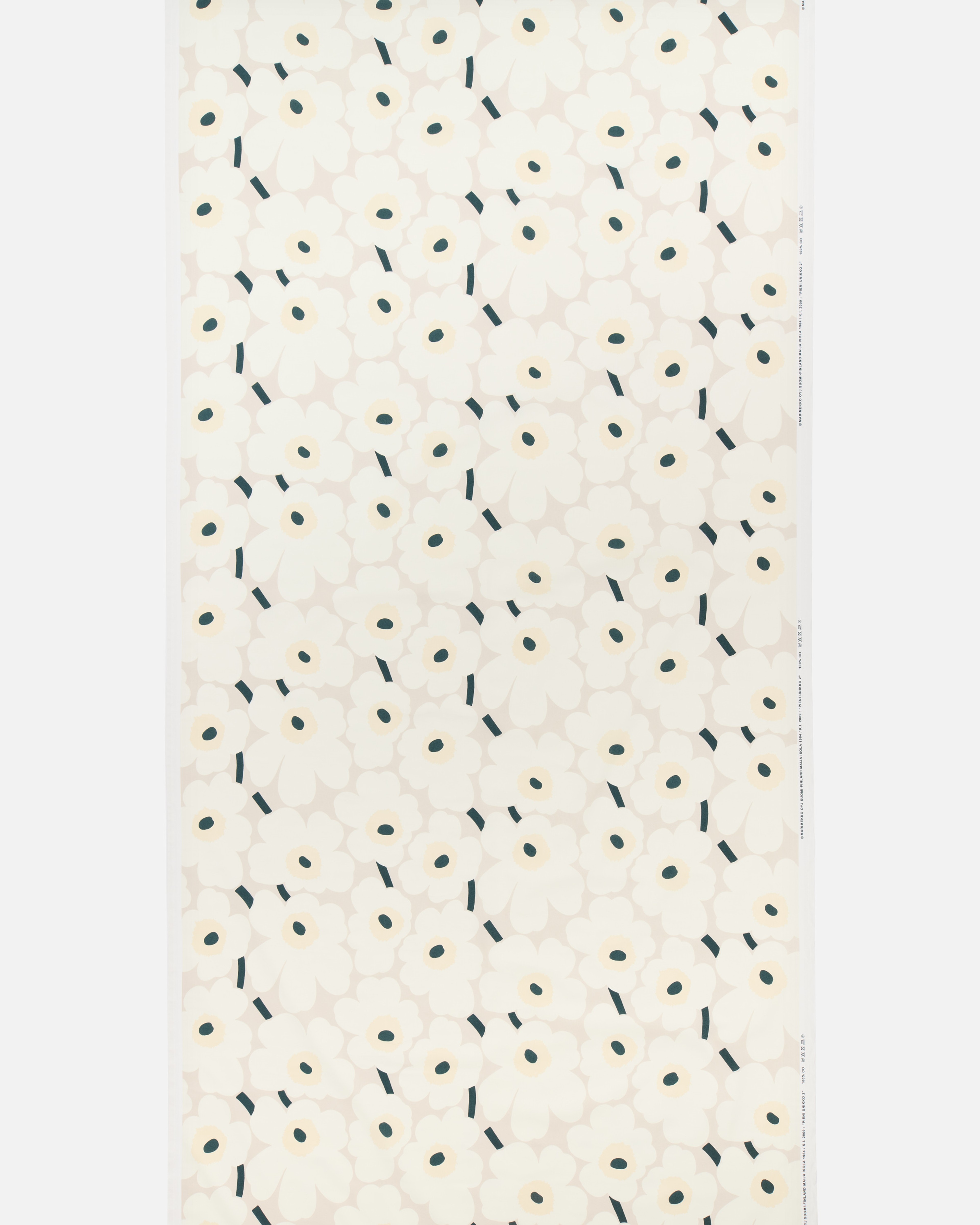 Pieni Unikko, Puuvillakangas, beige, puuvilla, roosa,