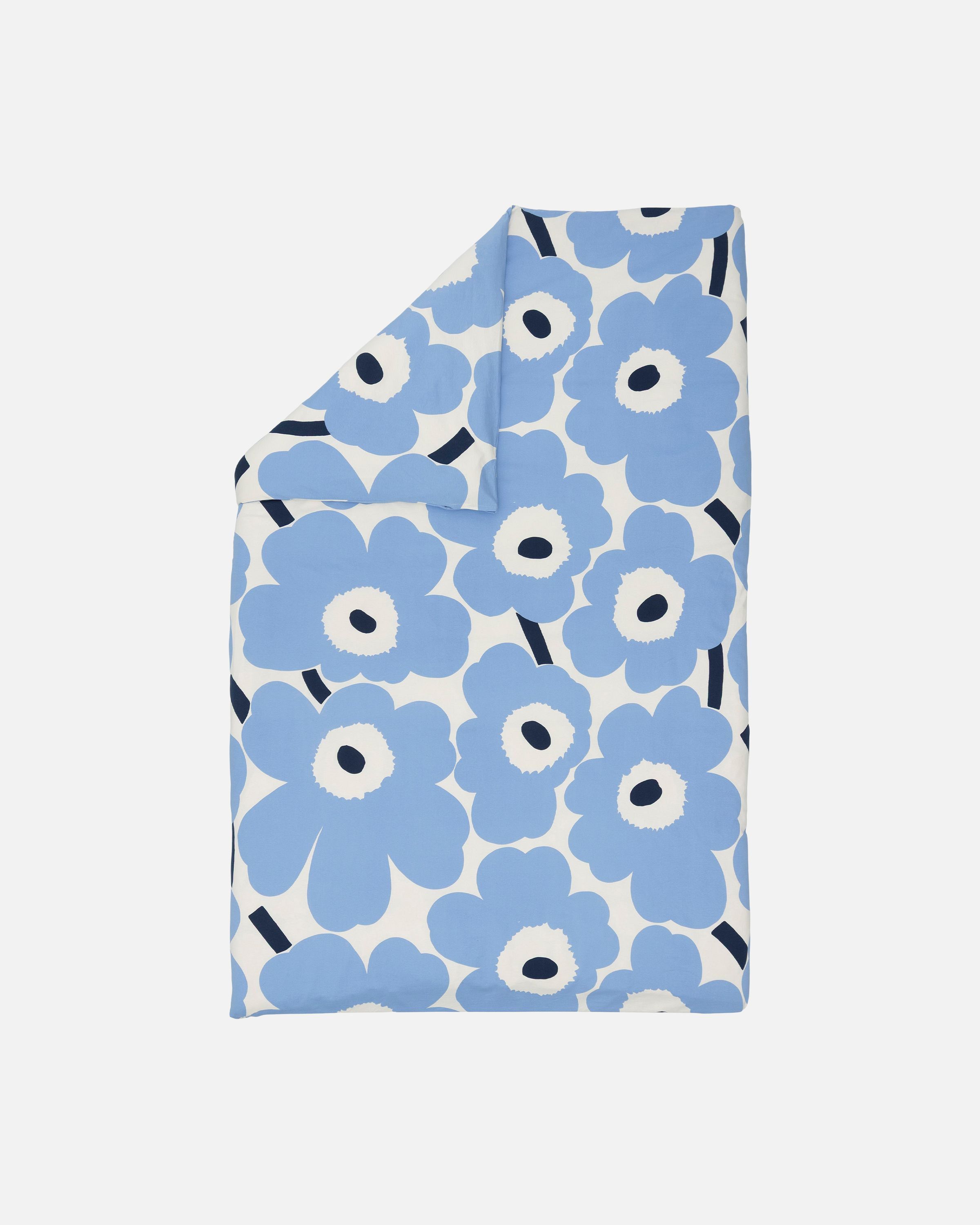 Unikko Jersey Jersey duvet cover 150x210 cm off white, lt.blue
