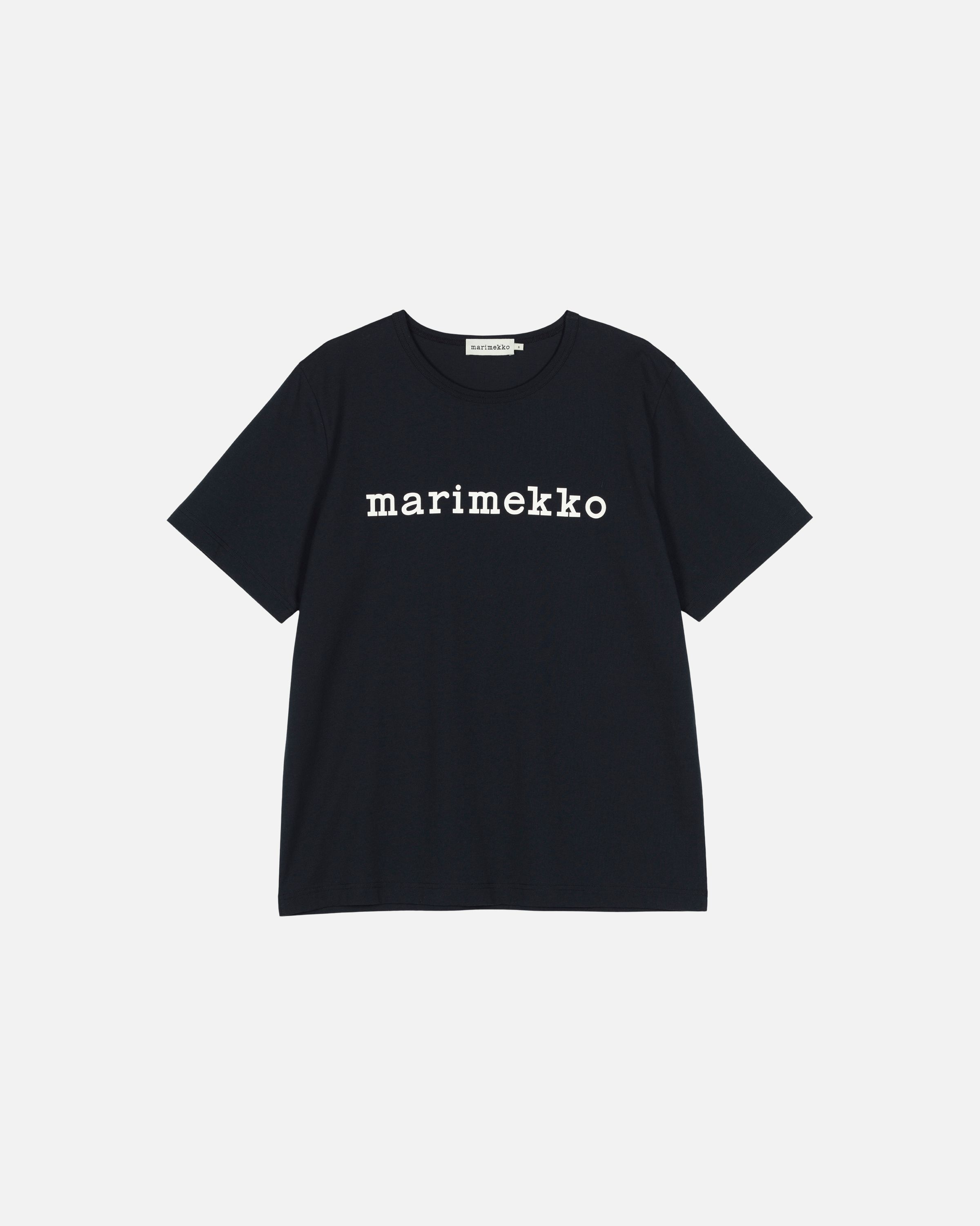 Marimekko TシャツS kioski LOGO LYHYTHIHA Vihne Logo Placement Kioski t-shirt | Marimekko