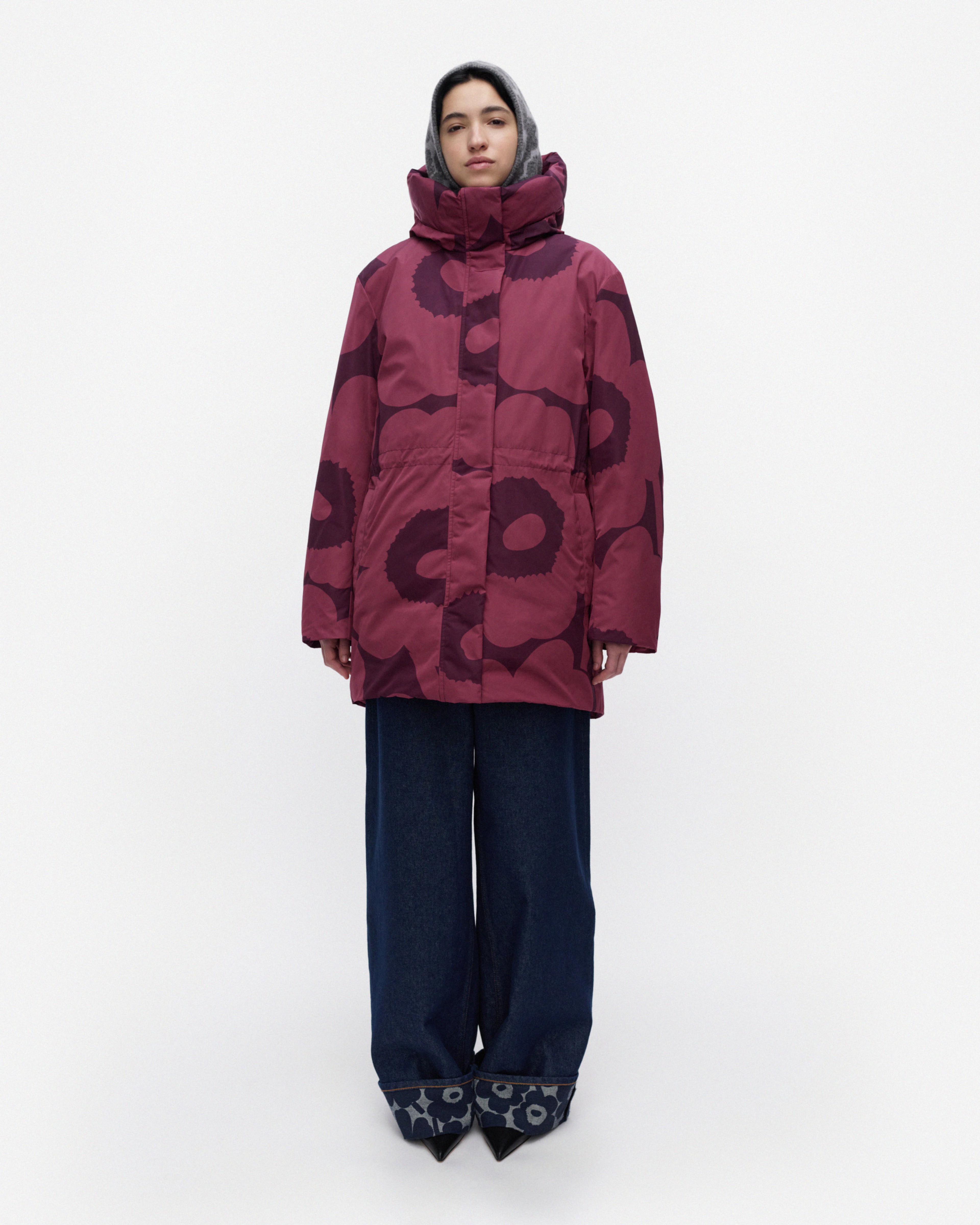 Käännös Unikko, Coat, dark rose, dark purple,