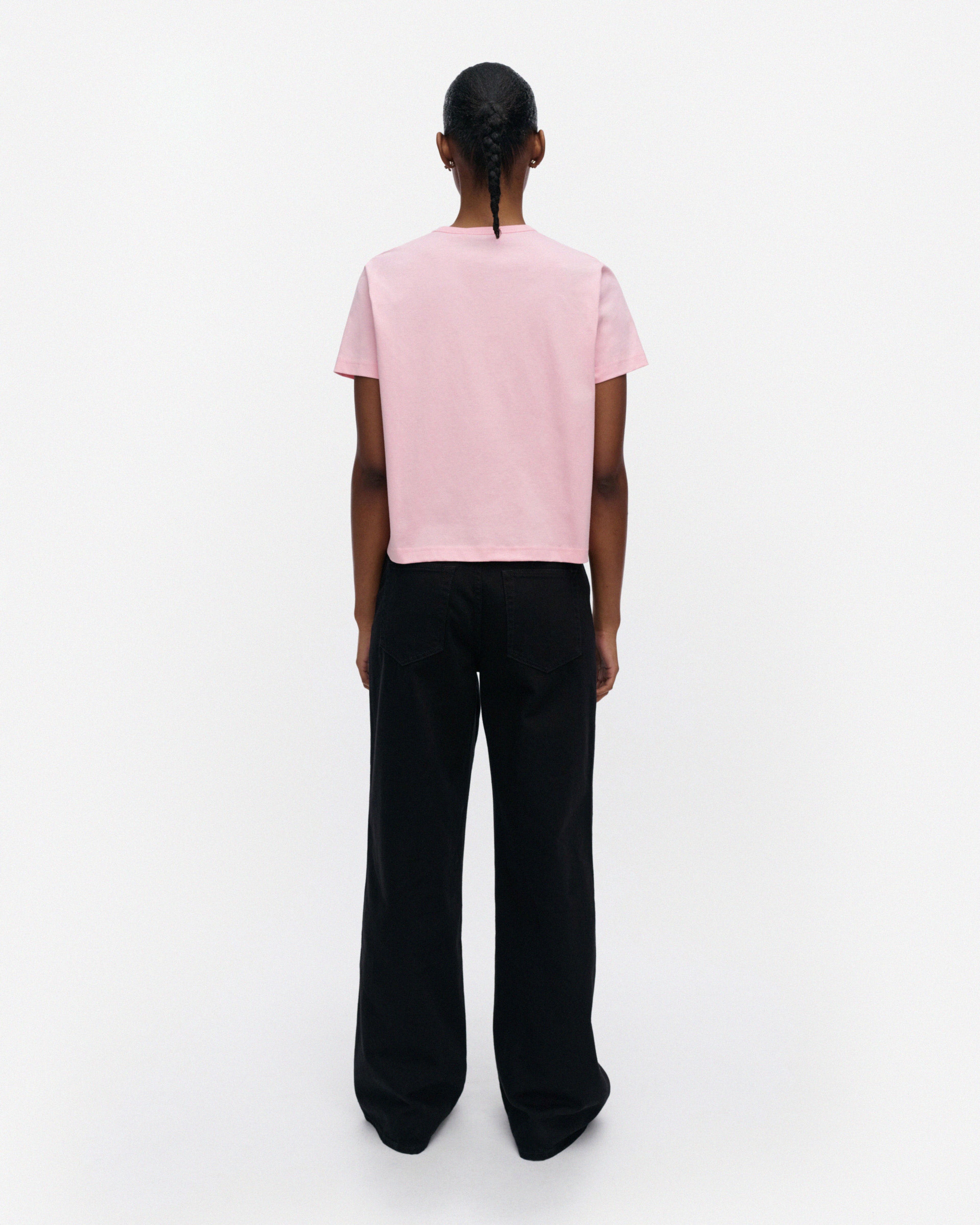 Rauha Unikko Placement, Kioski t-shirt, light pink, grey, dark grey,