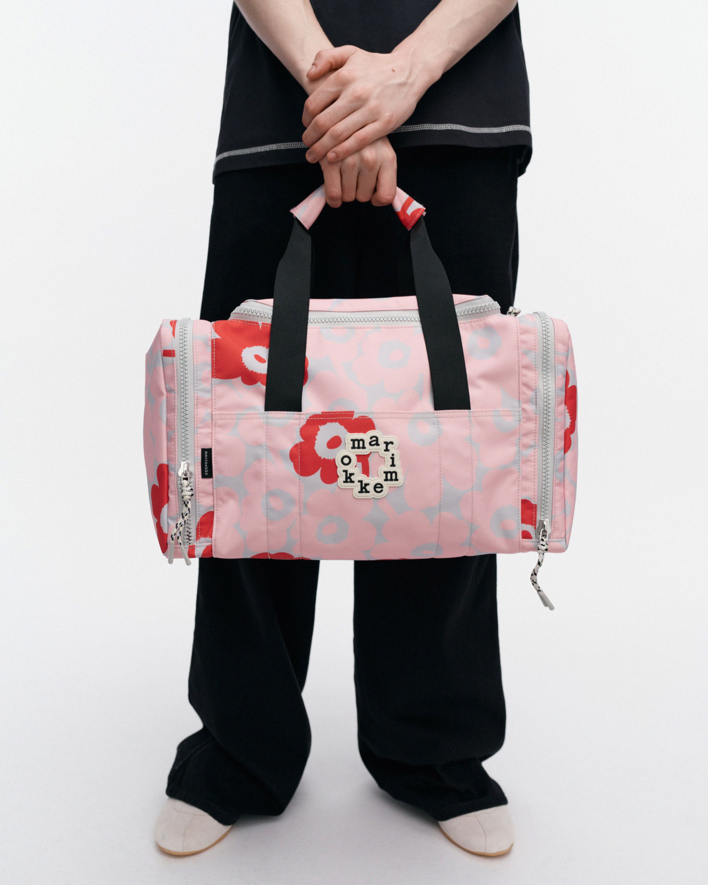 Tsufe Mini Unikko Kioski shoulder bag light pink, grey, red
