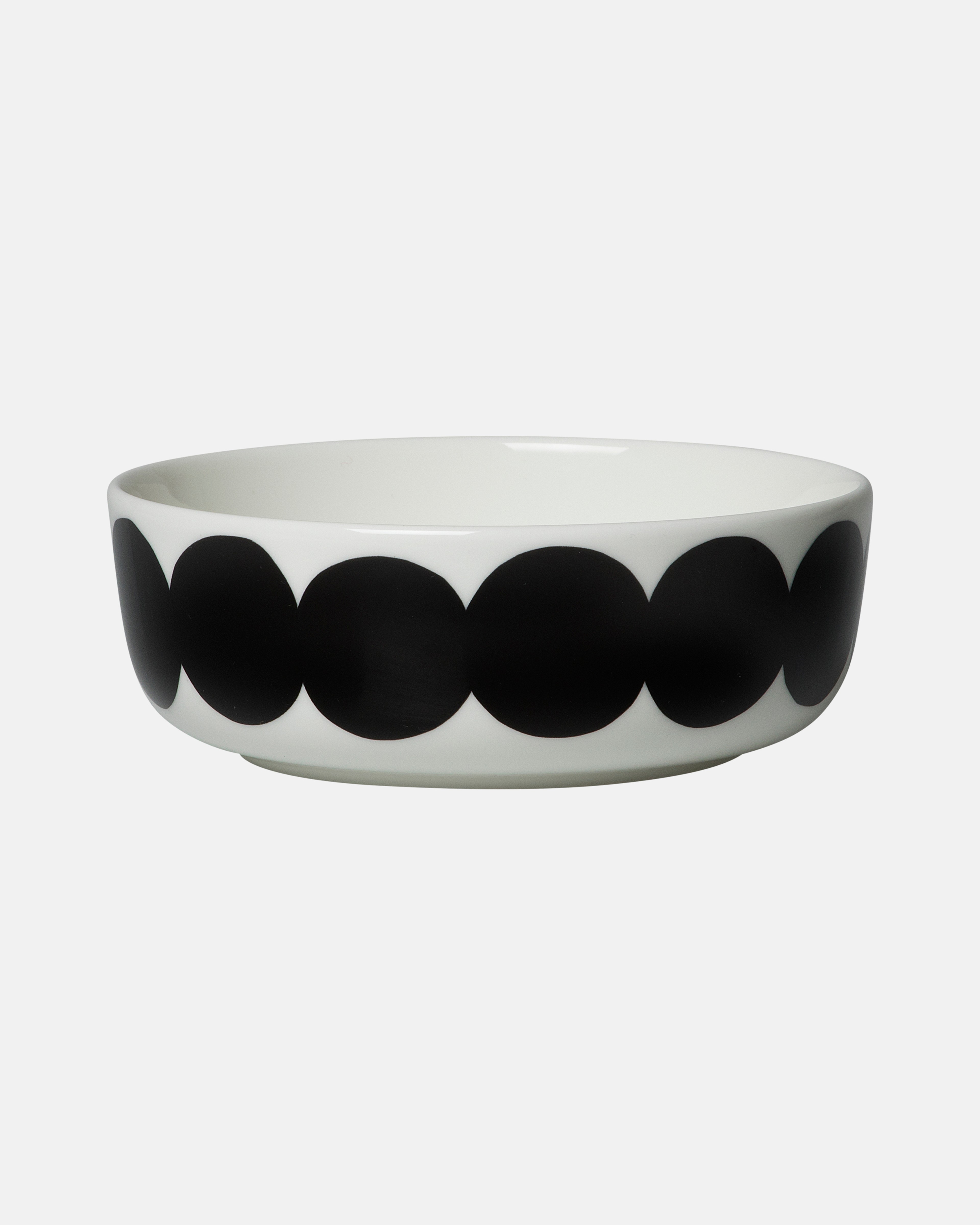 Oiva / Räsymatto, Bowl, white, black,