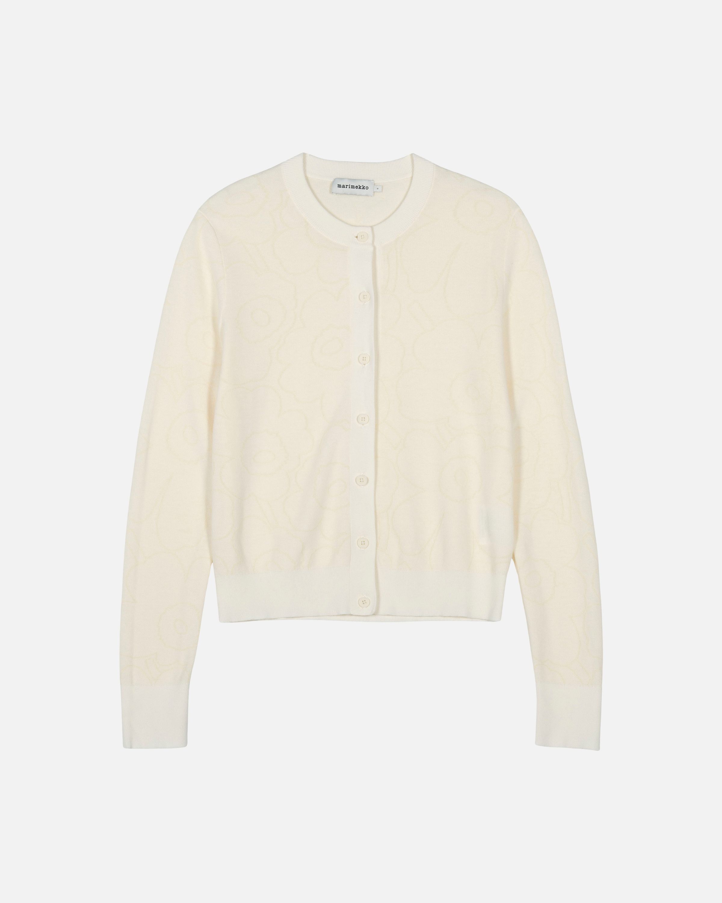 Toispual Piirto Unikko Knitted cardigan | Marimekko