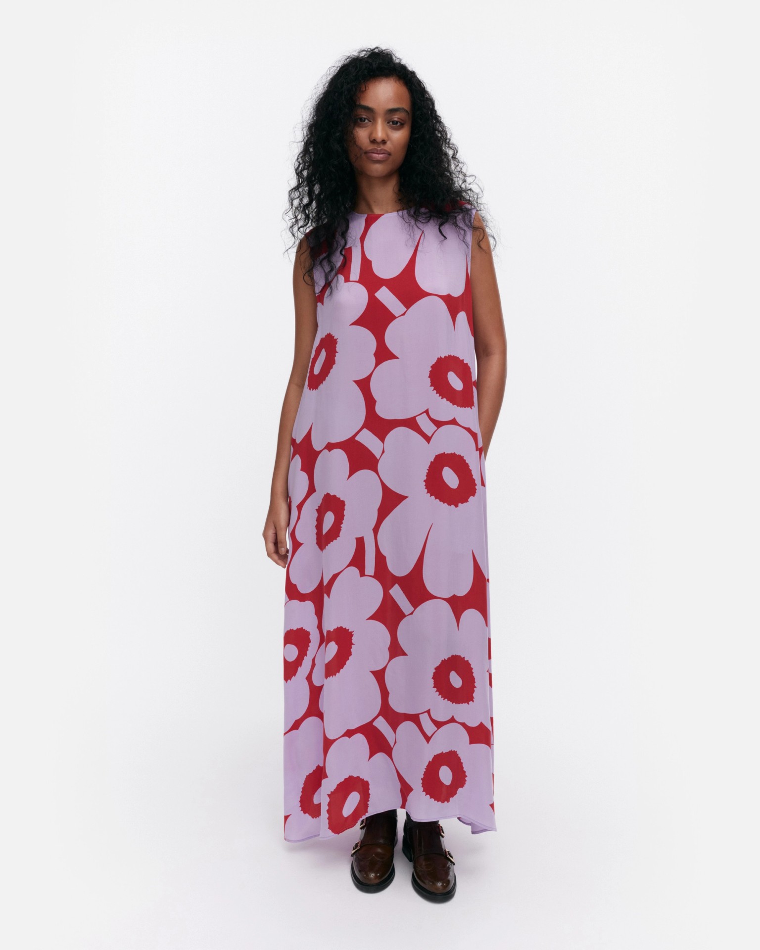 Migot Unikko, Dress, lilac, red,