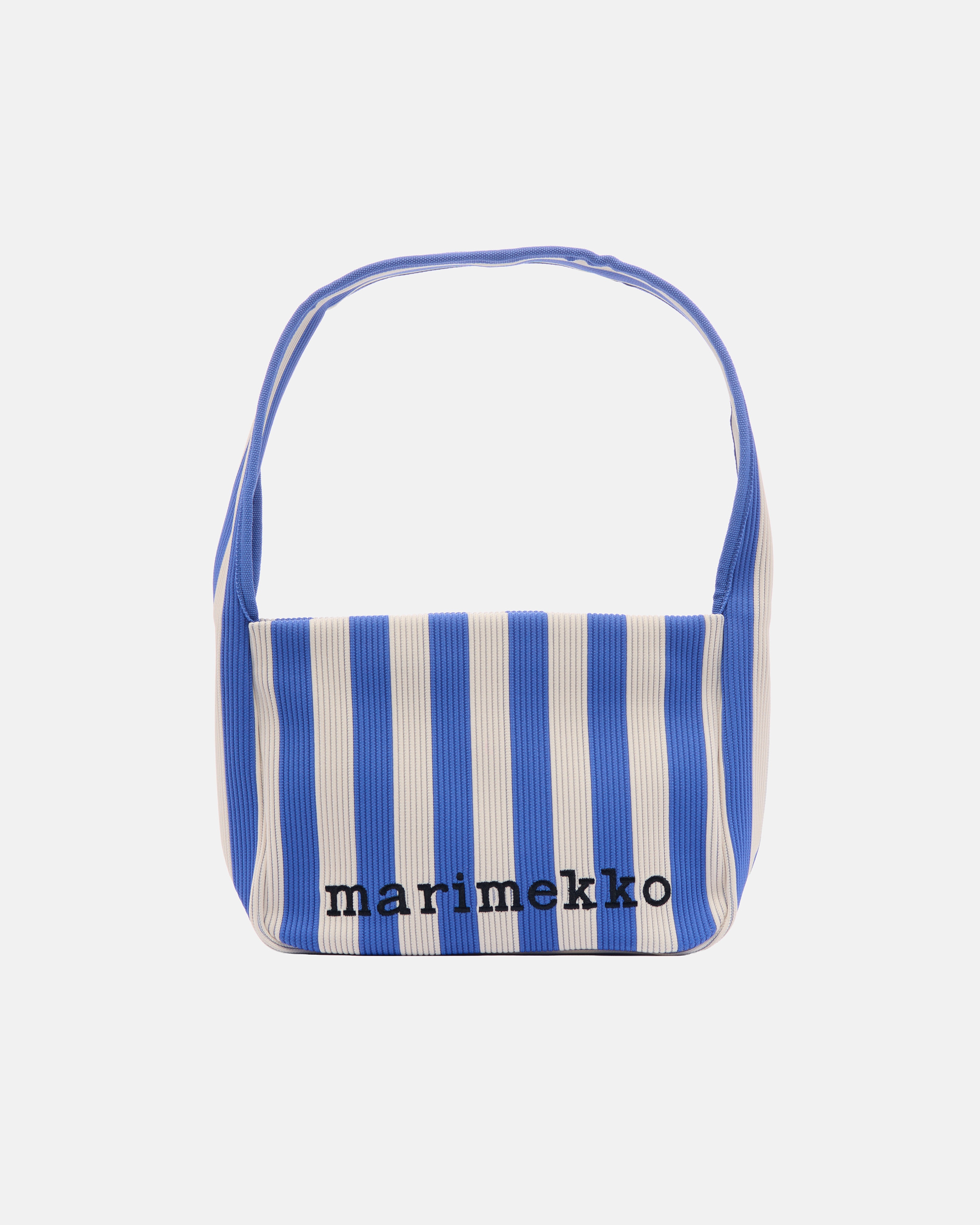 Knitted Shoulderbag Merirosvo, Shoulder bag, blue, off white,
