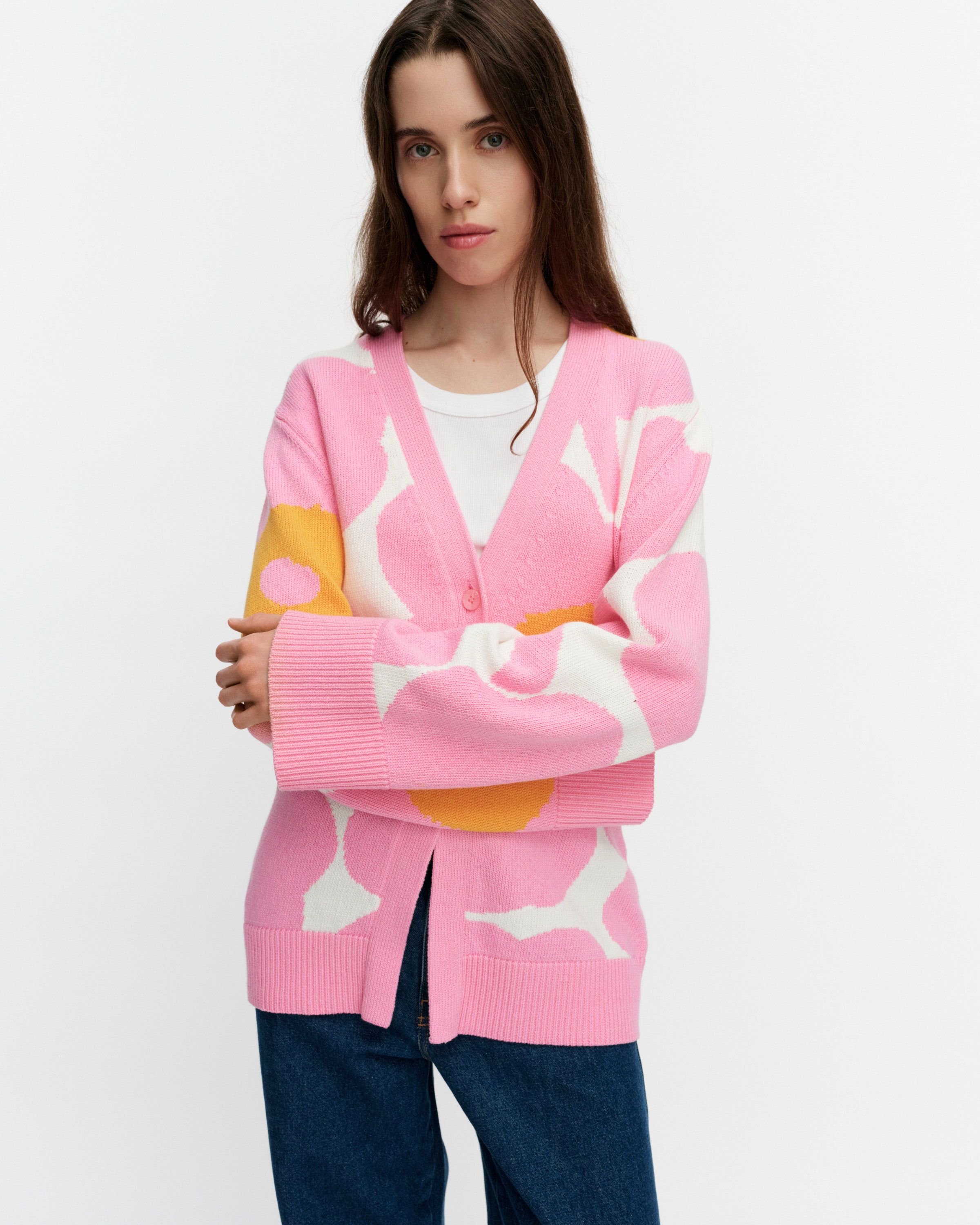 Puhaltaa Unikko Knitted cardigan | Marimekko