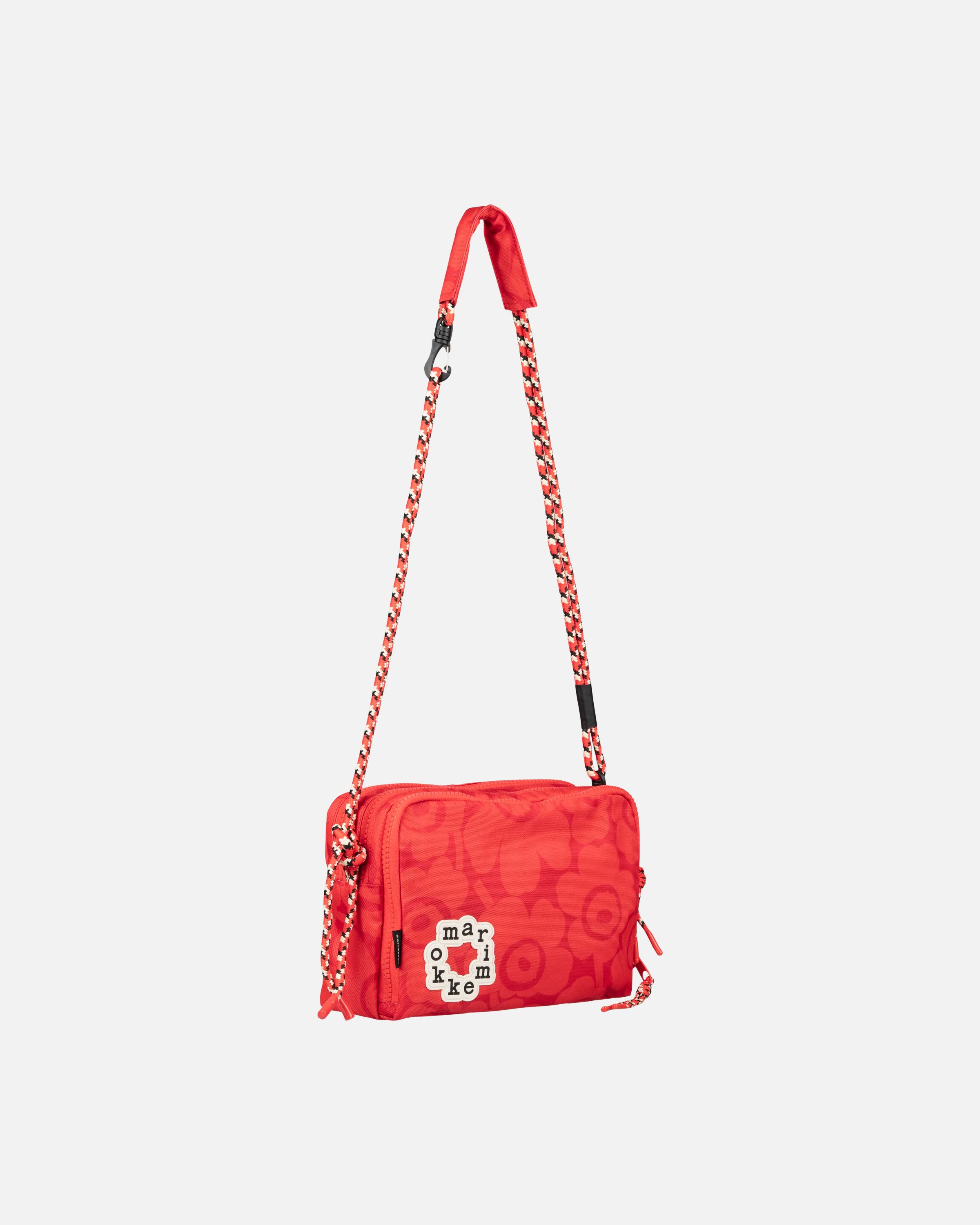 Kavari Mini Unikko Kioski shoulder bag red, dark red | Marimekko