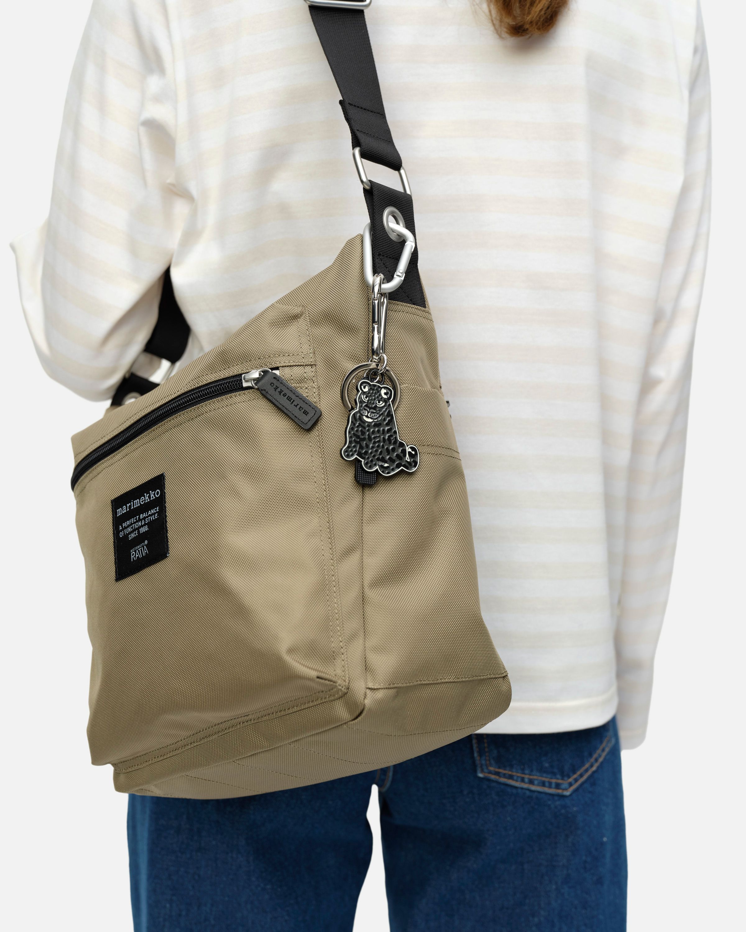 Kaksoset Keyring black, grey | Marimekko