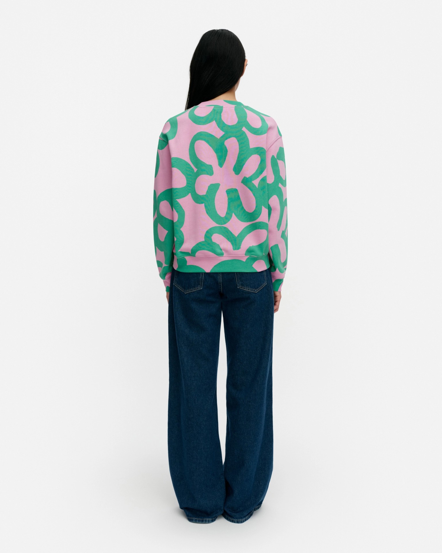 Leiot Jättikukka, Kioski sweatshirt, light pink, green,