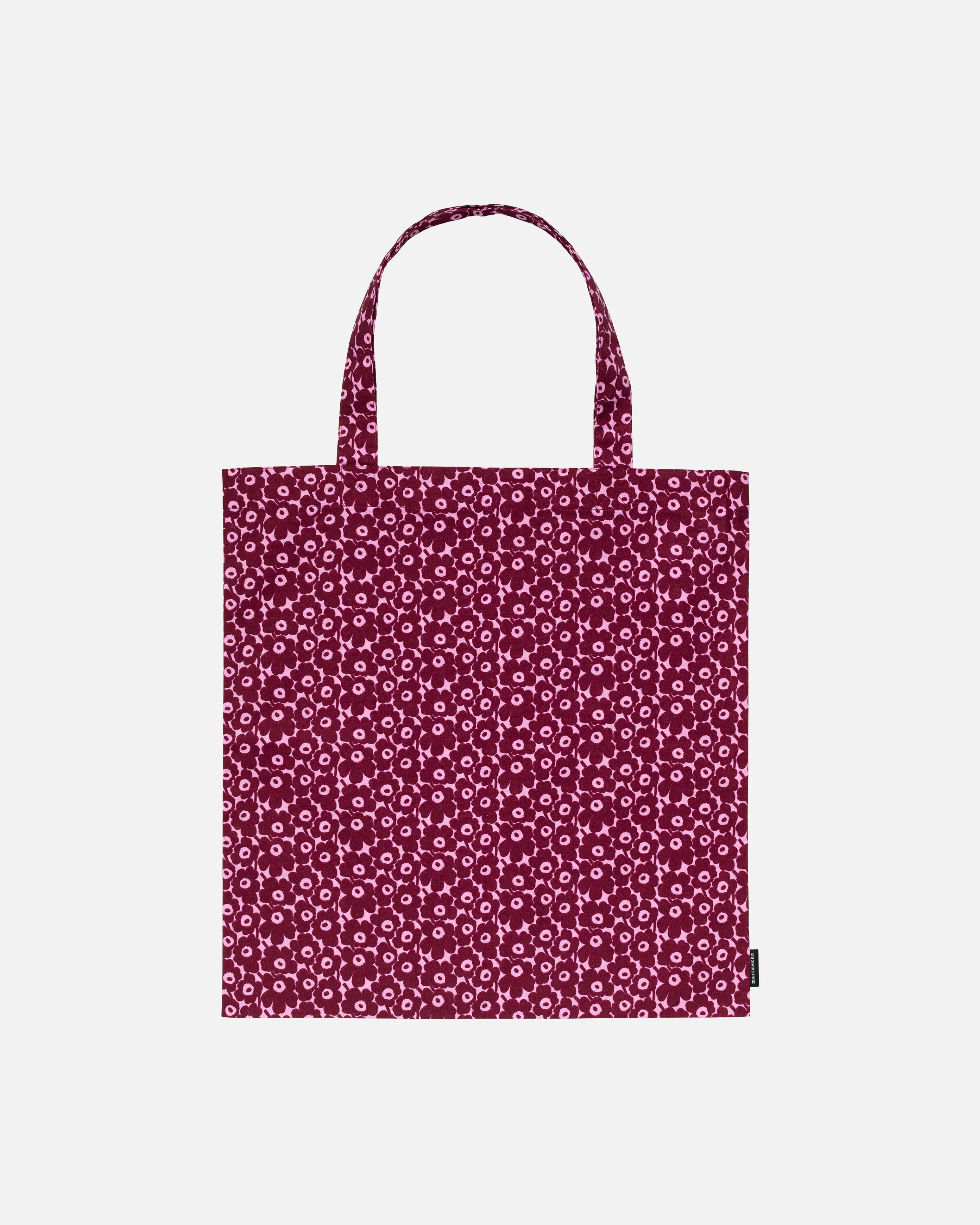 Pikkuinen Unikko, Tote bag, pink, deep red,