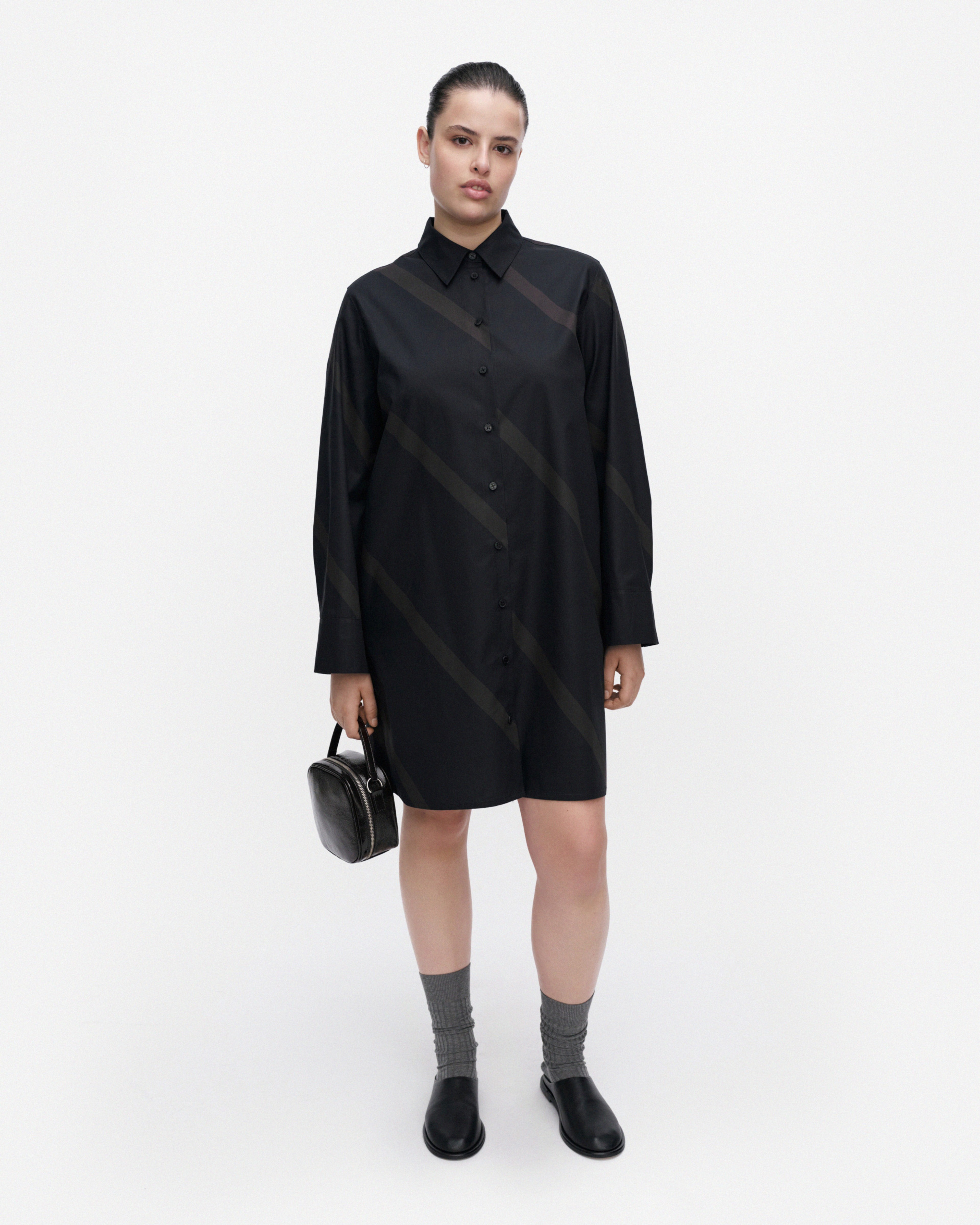 Autio Basso, Dress, black, dark grey,