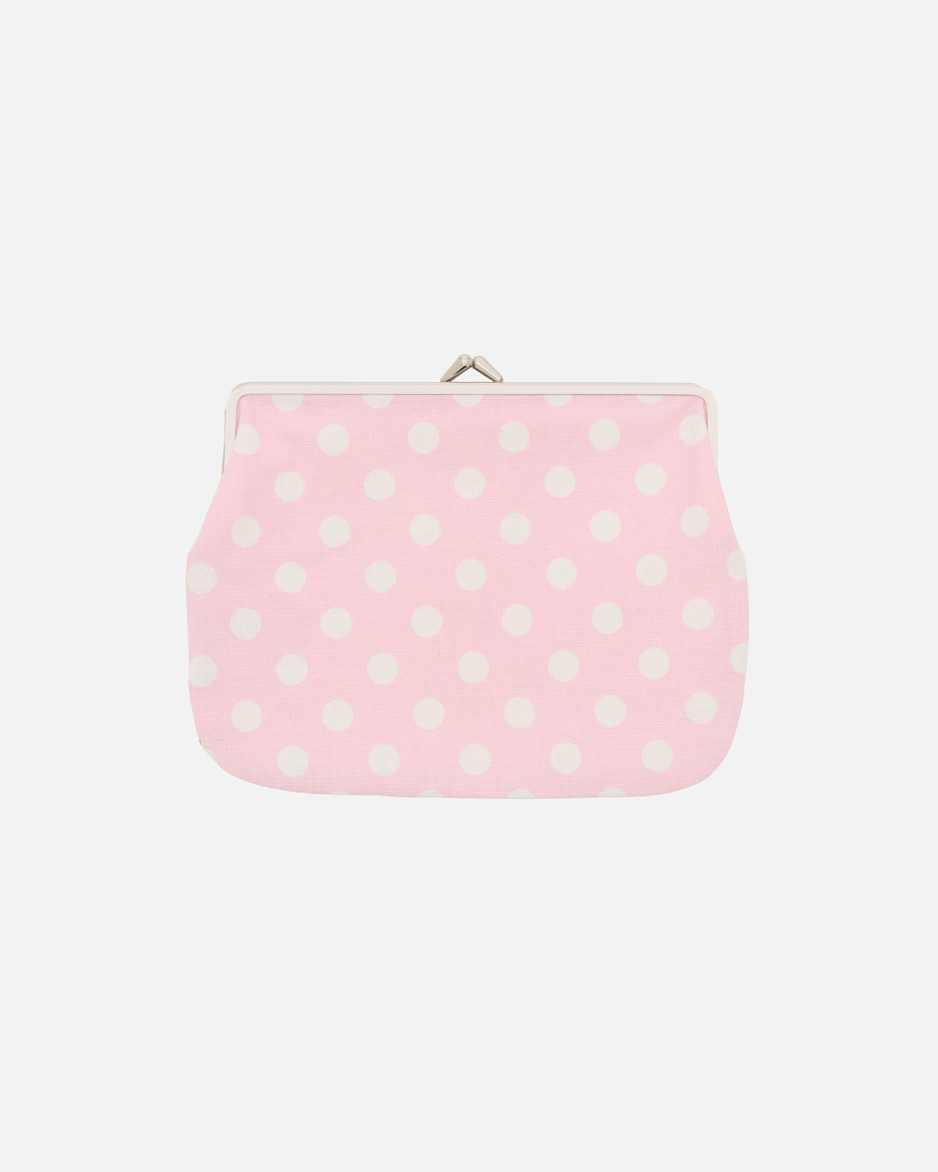 Pallo Puolikas kukkaro, Purse, pink, green, white,