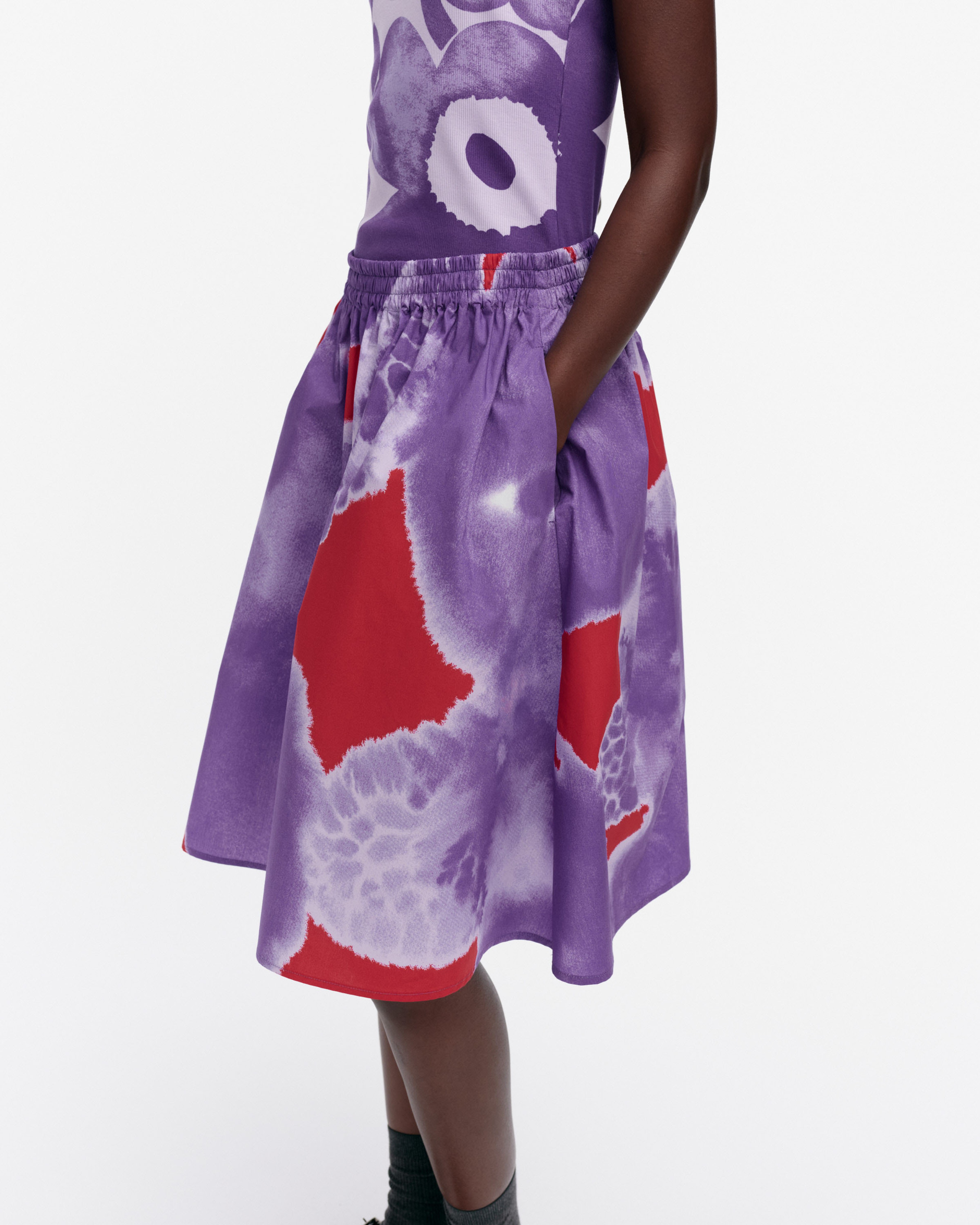 Poiminnot Kehäkukka, Skirt, lilac, red,