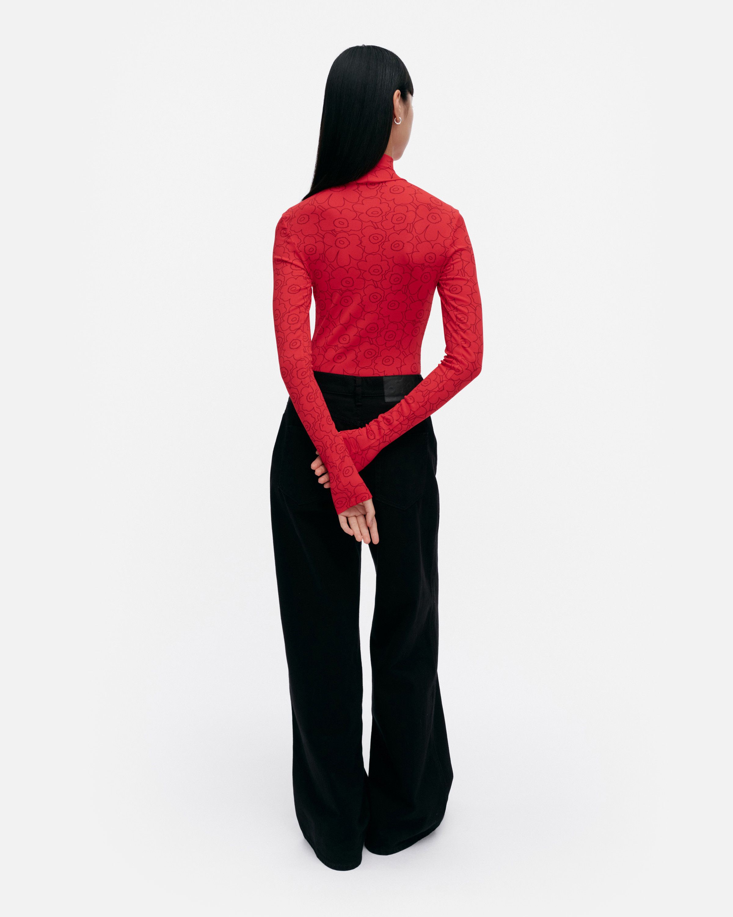 ☆ marimekko ☆ Solmia Piirto Unikko 550 - タートルネック Solmia Piirto Unikko Turtleneck shirt | Marimekko