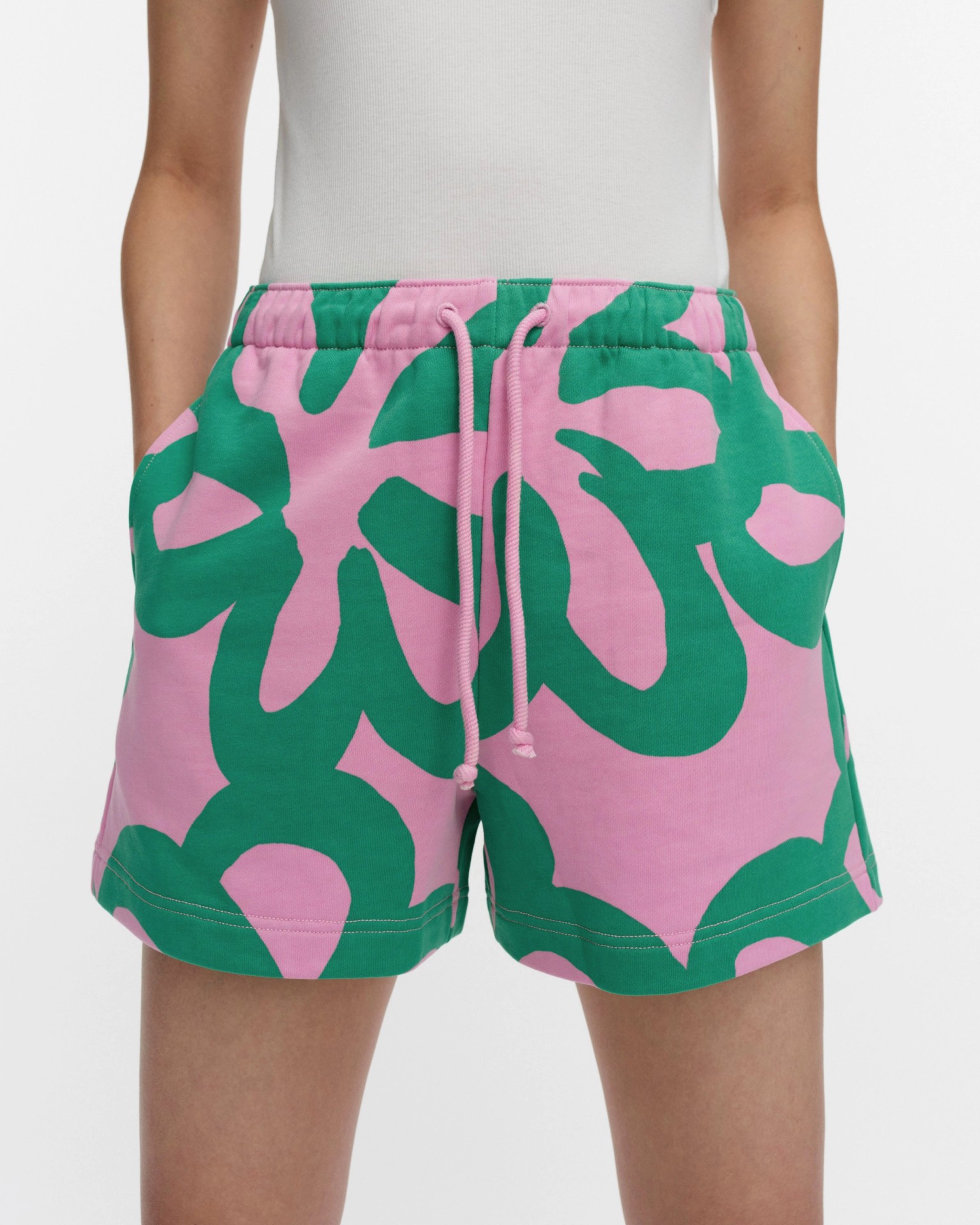 Miksaus Jättikukka, Kioski shorts, light pink, green,
