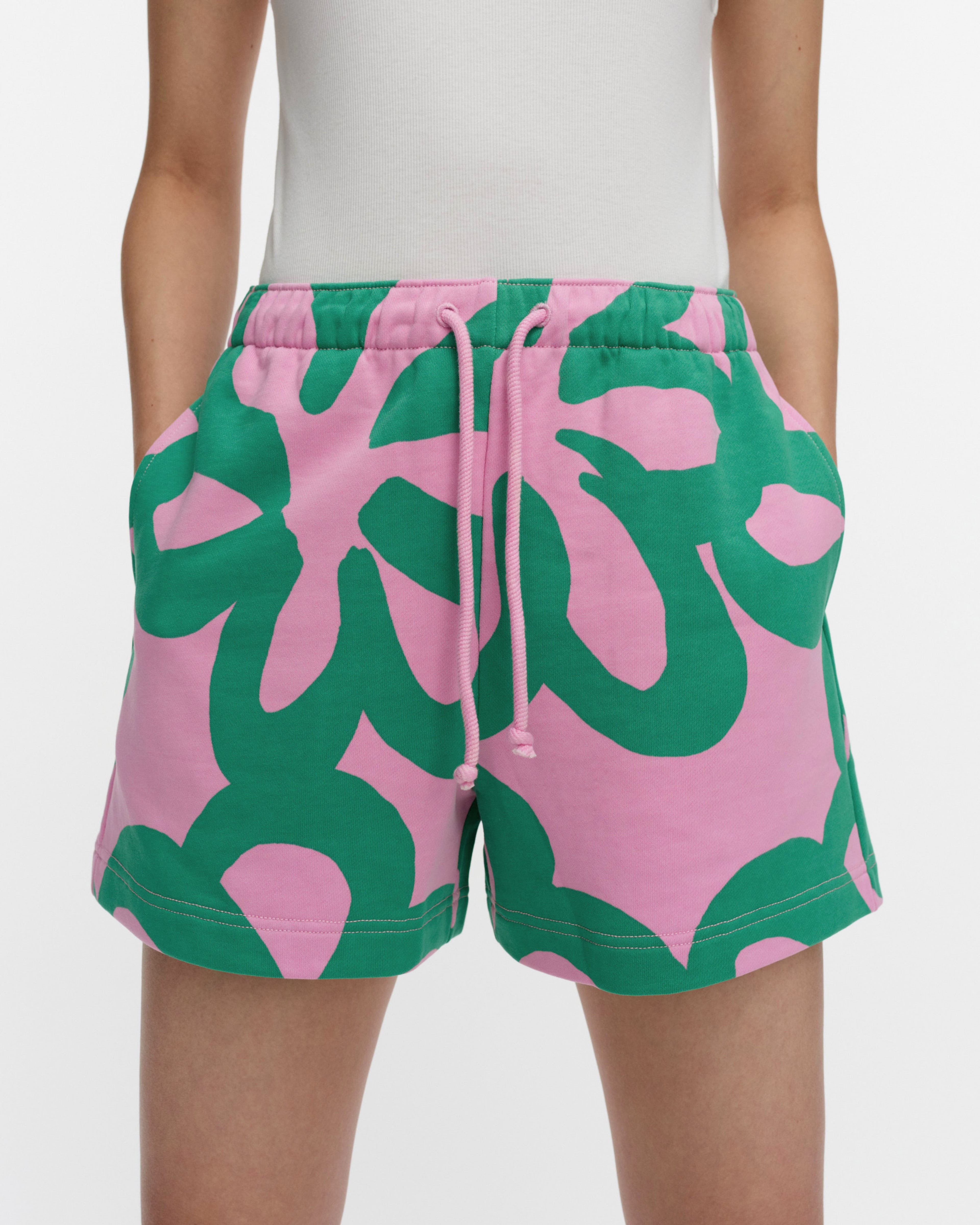 Miksaus Jättikukka, Kioski shorts, light pink, green,