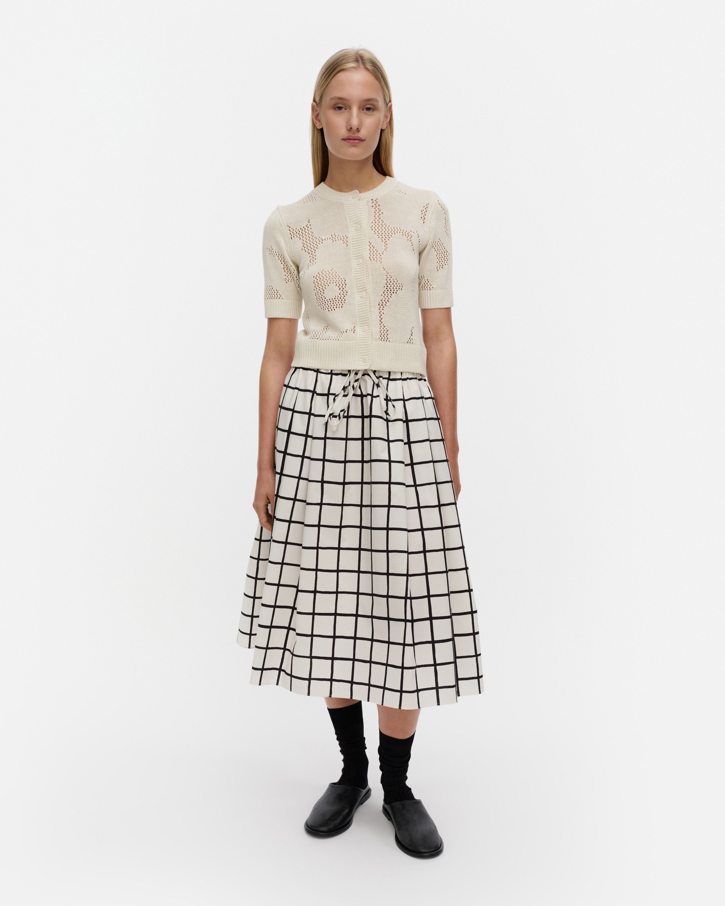 Leikki Unikko Knitted pullover off white | Marimekko