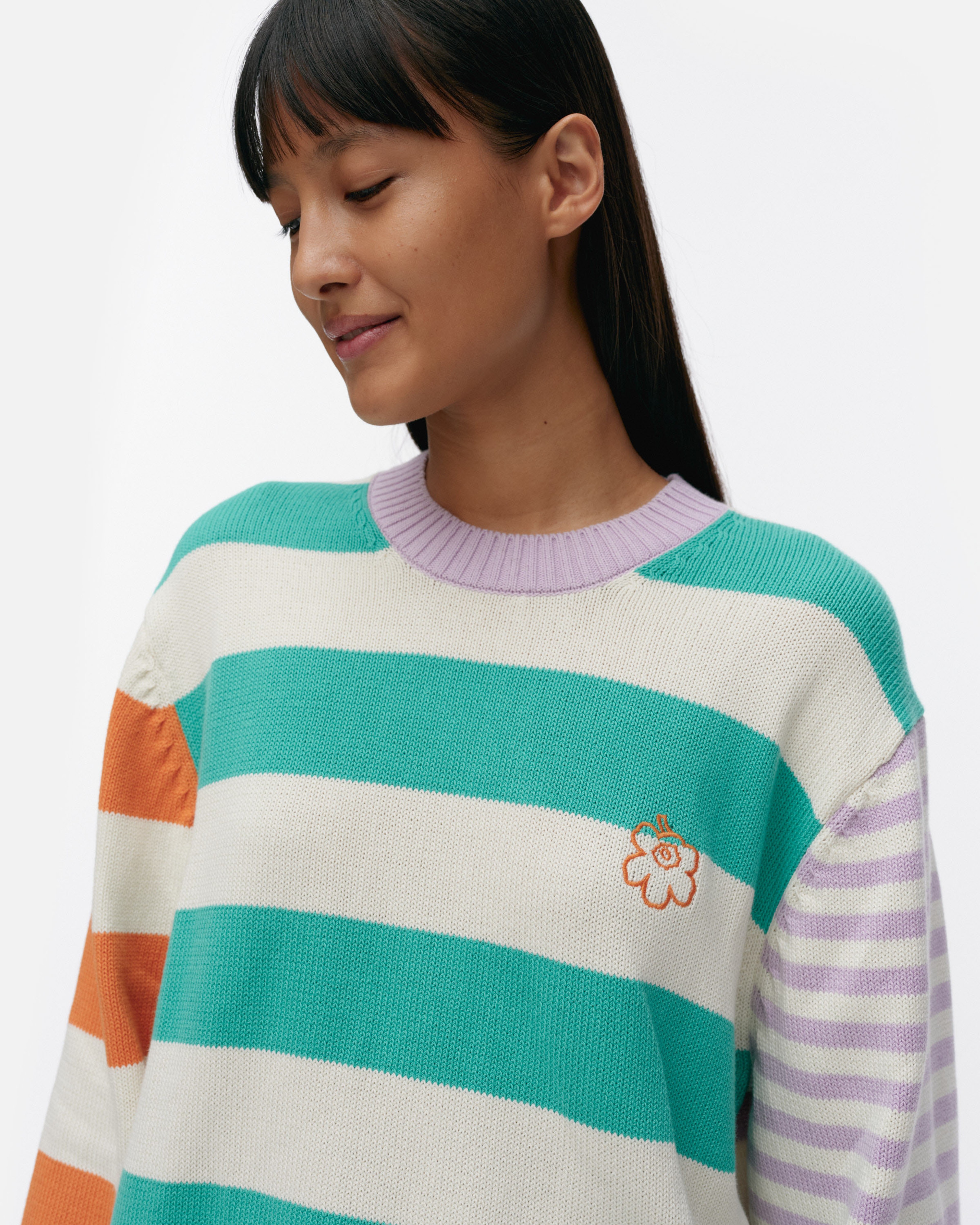 Kesäkoju Maalis Patja Kioski knitted cotton pullover