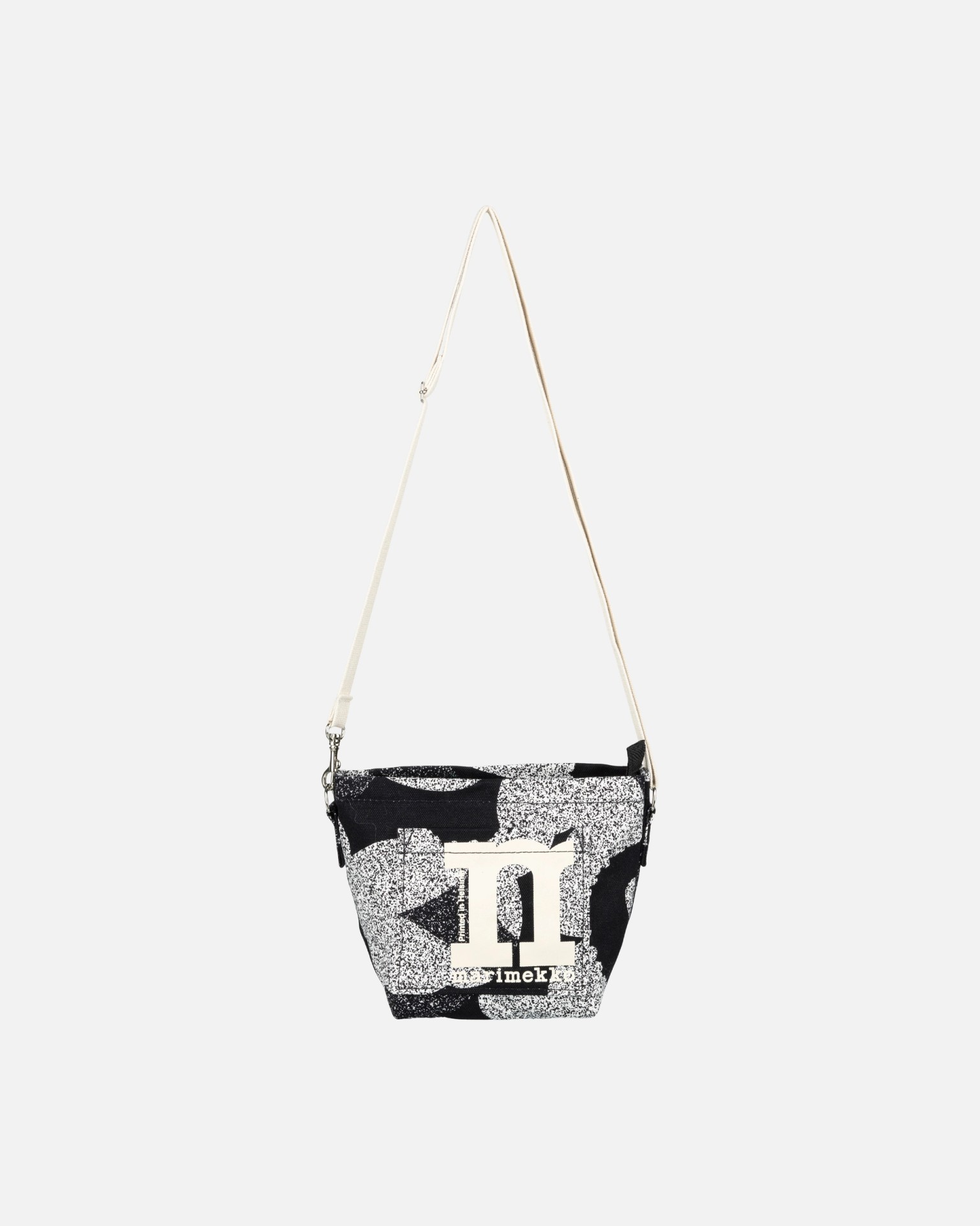 Mono Mini Crossbody Unikko, Shoulder bag, black, white,