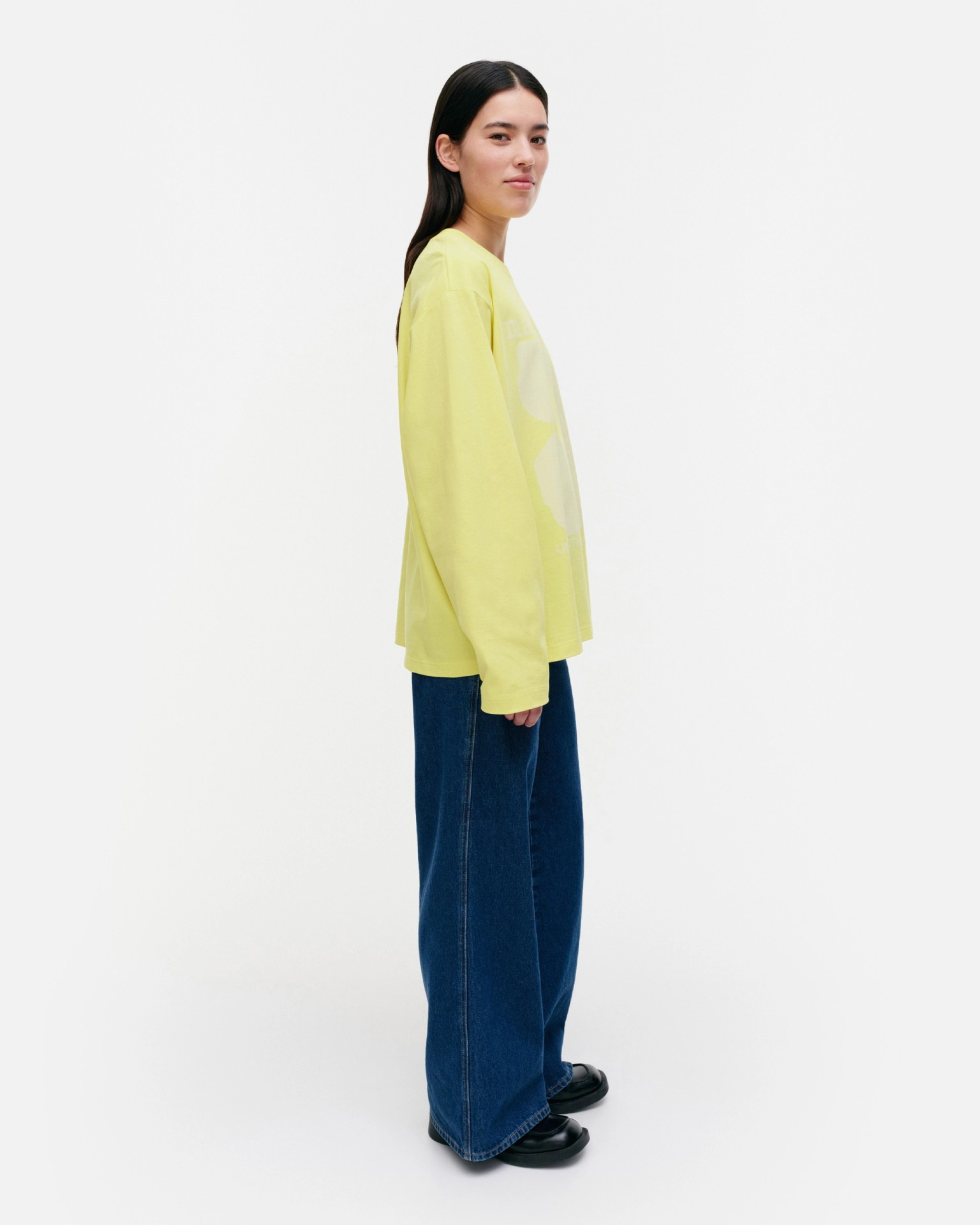 Reunat Unikko Placement, Kioski jersey top, yellow, light beige,