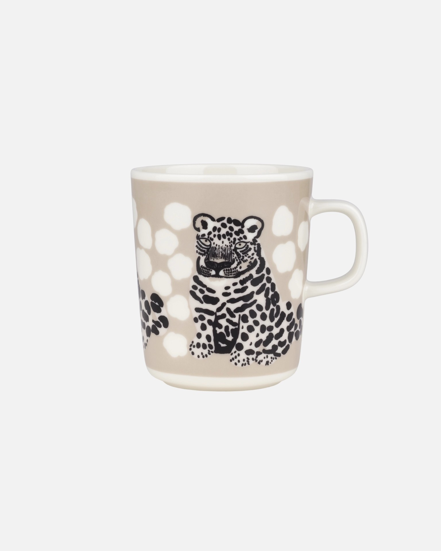 Oiva / Kaksoset, Mug 2,5dl, greige, black, white,
