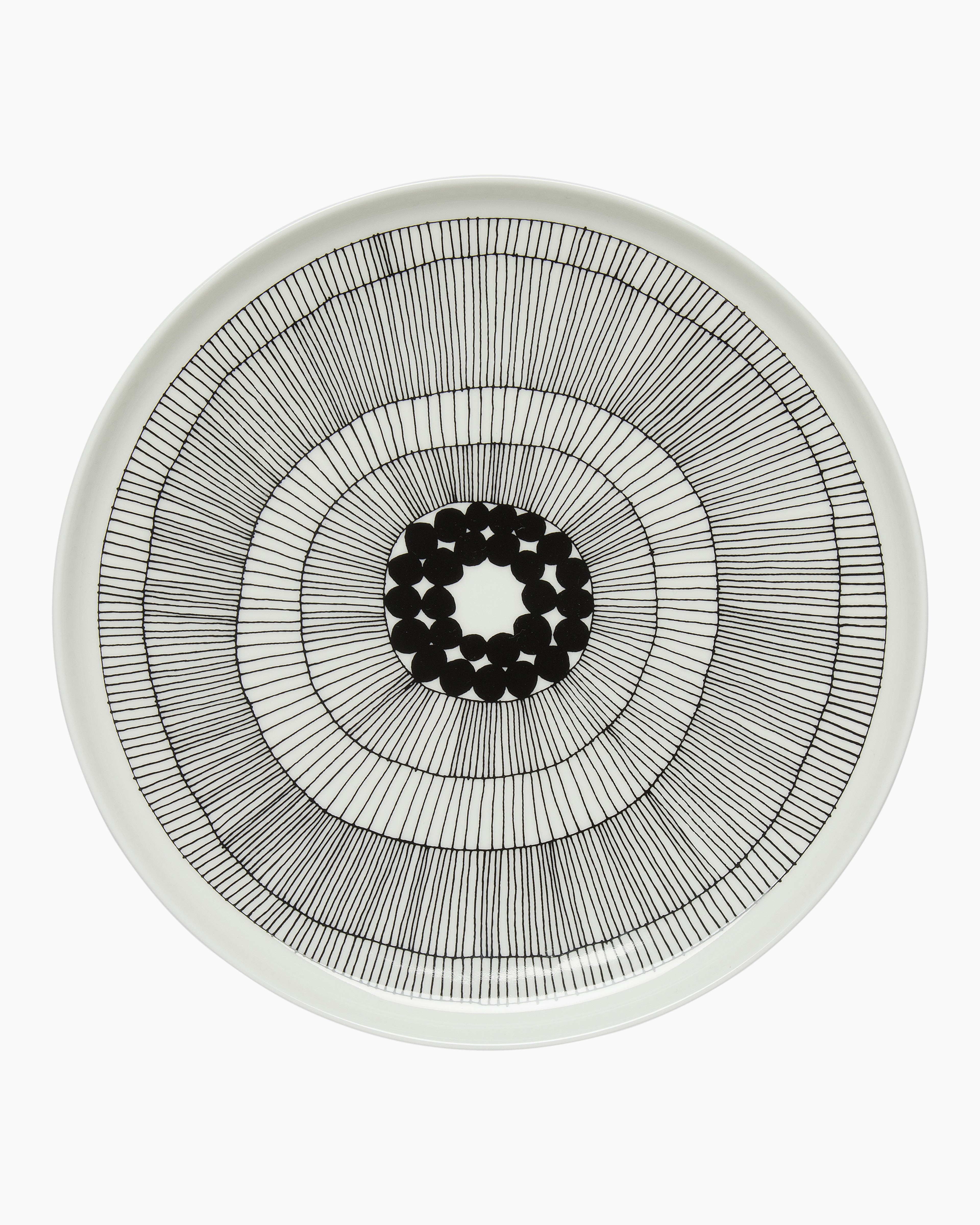 Siirtolapuutarha, Dinner plate, white,black,