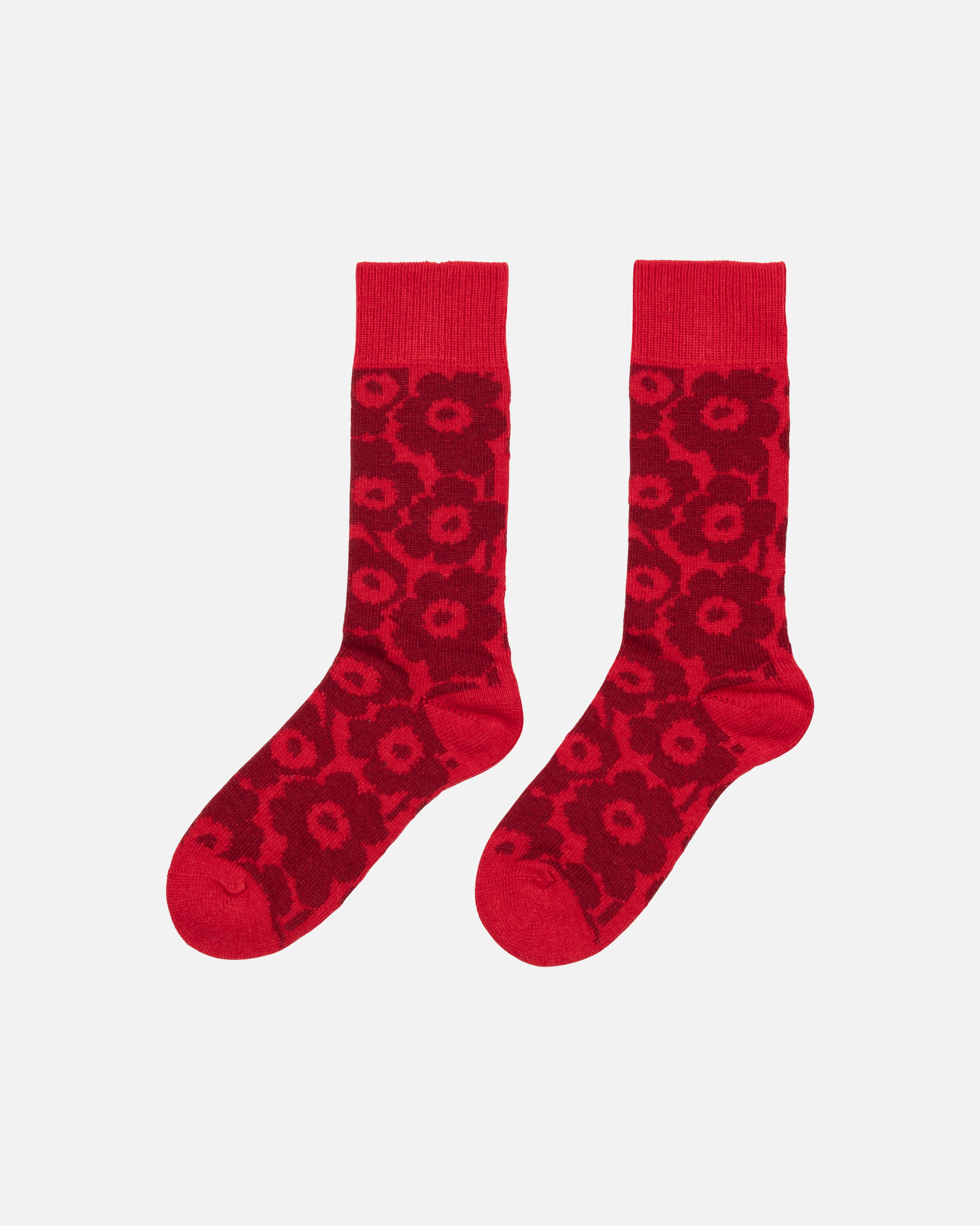 Oras Unikko, Kioski socks, red, dark red,