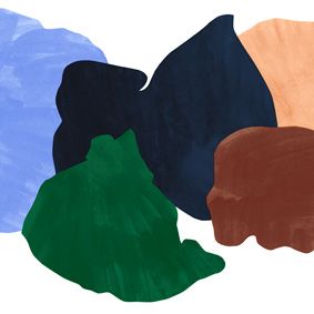 white, light blue, green