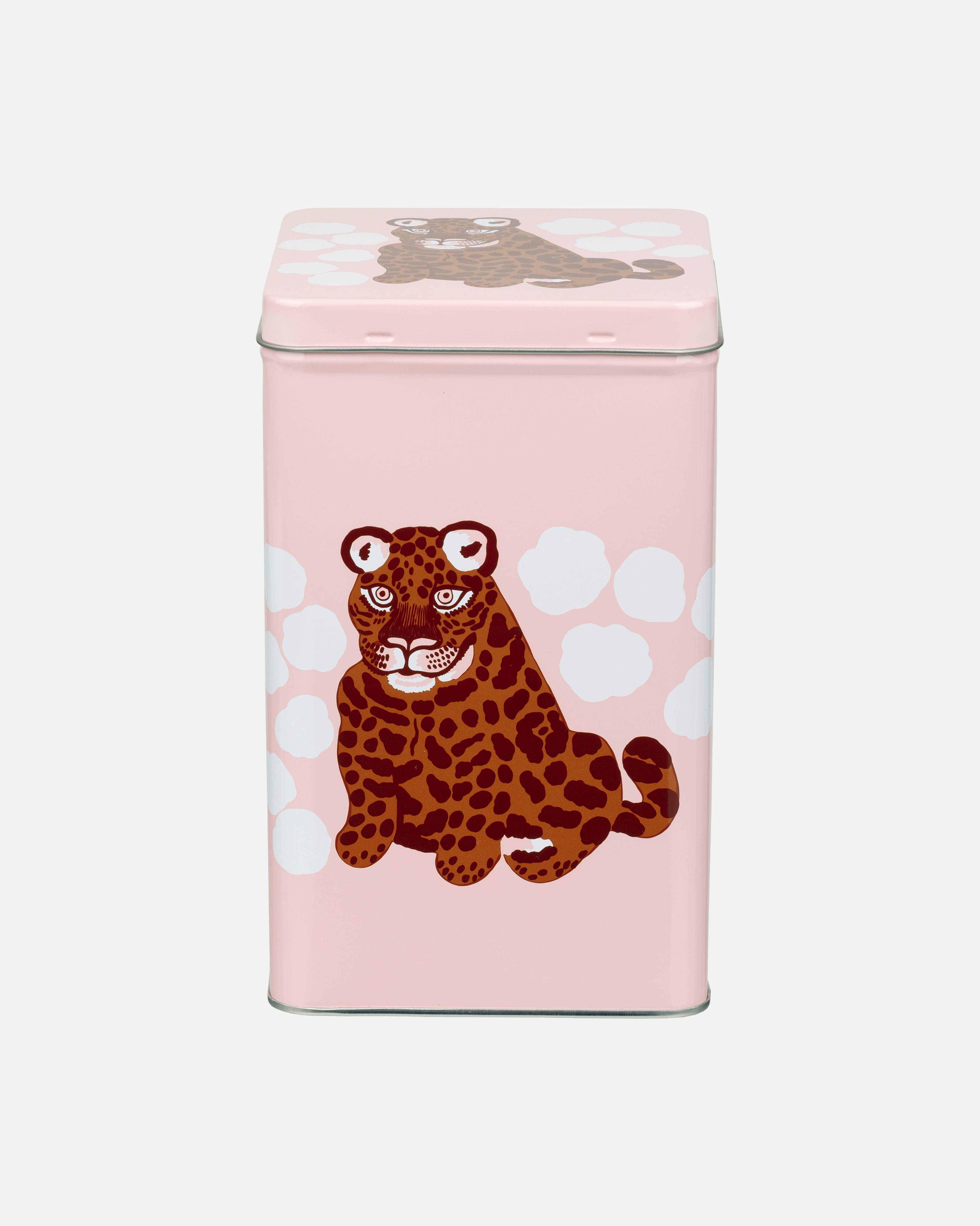 Kaksoset, Tin box, white, pink, red brown,