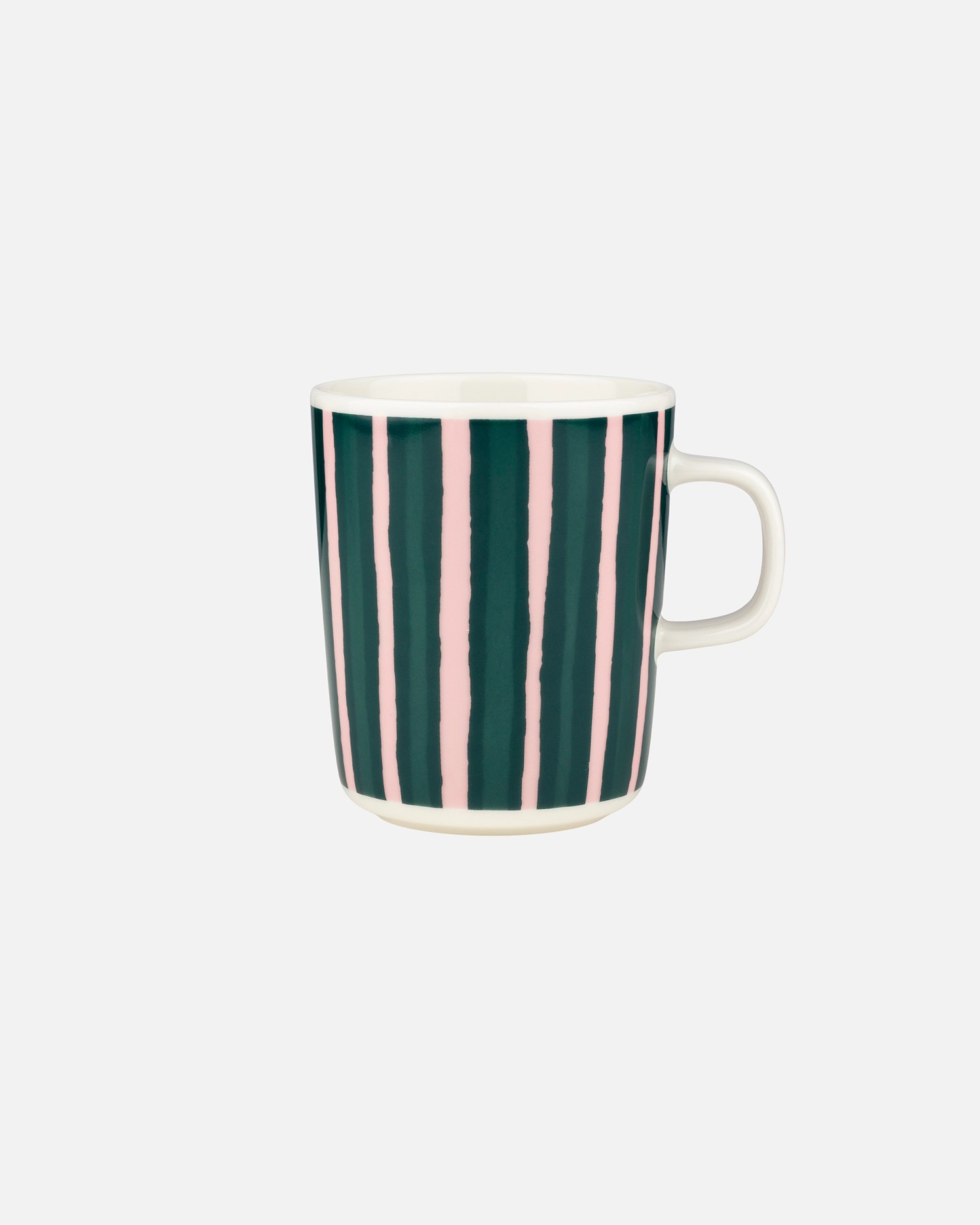 Oiva / Piccolo, Mug, white, pink, dk.green,