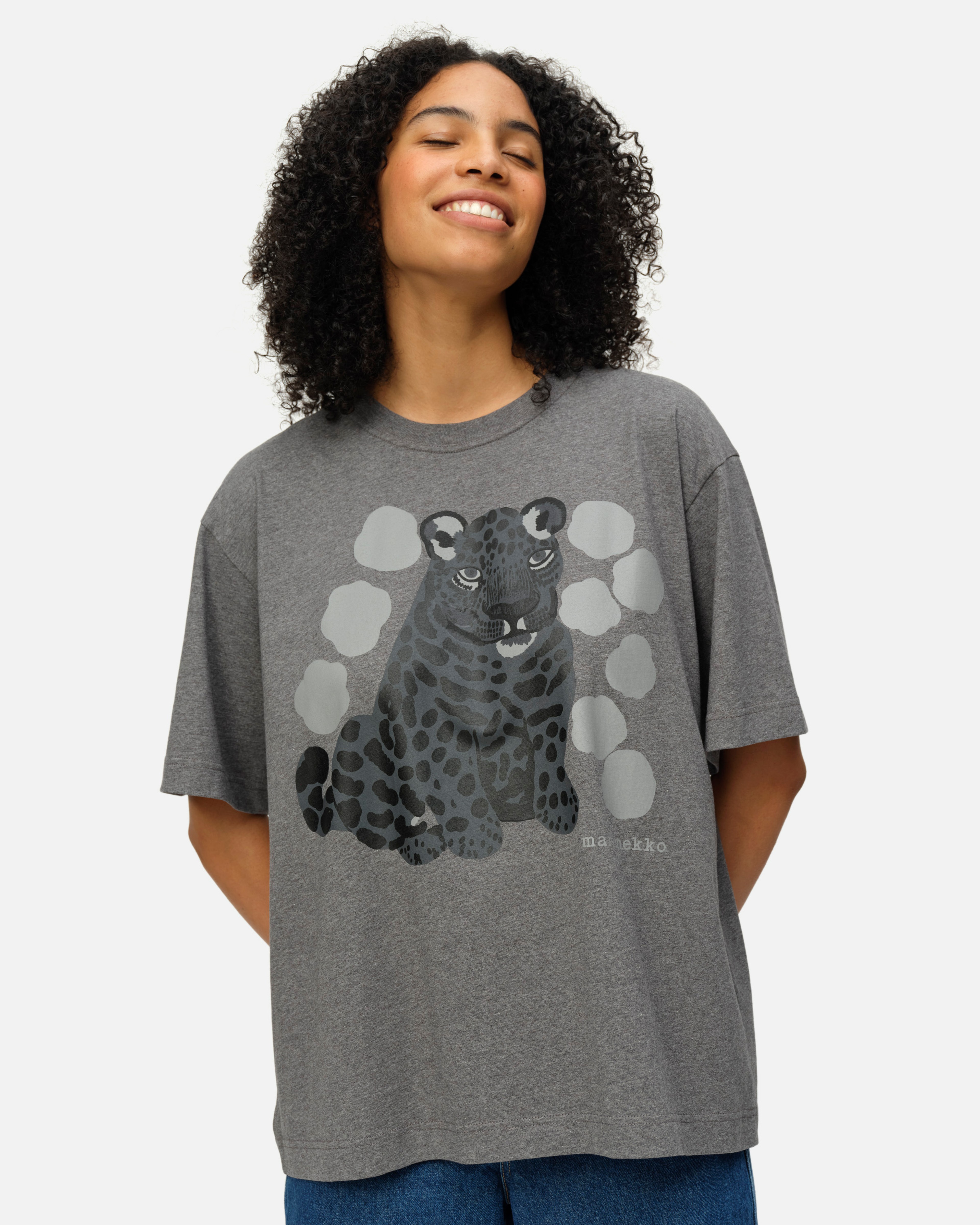 Veig Kaksoset, T-shirt, grey melange, black,