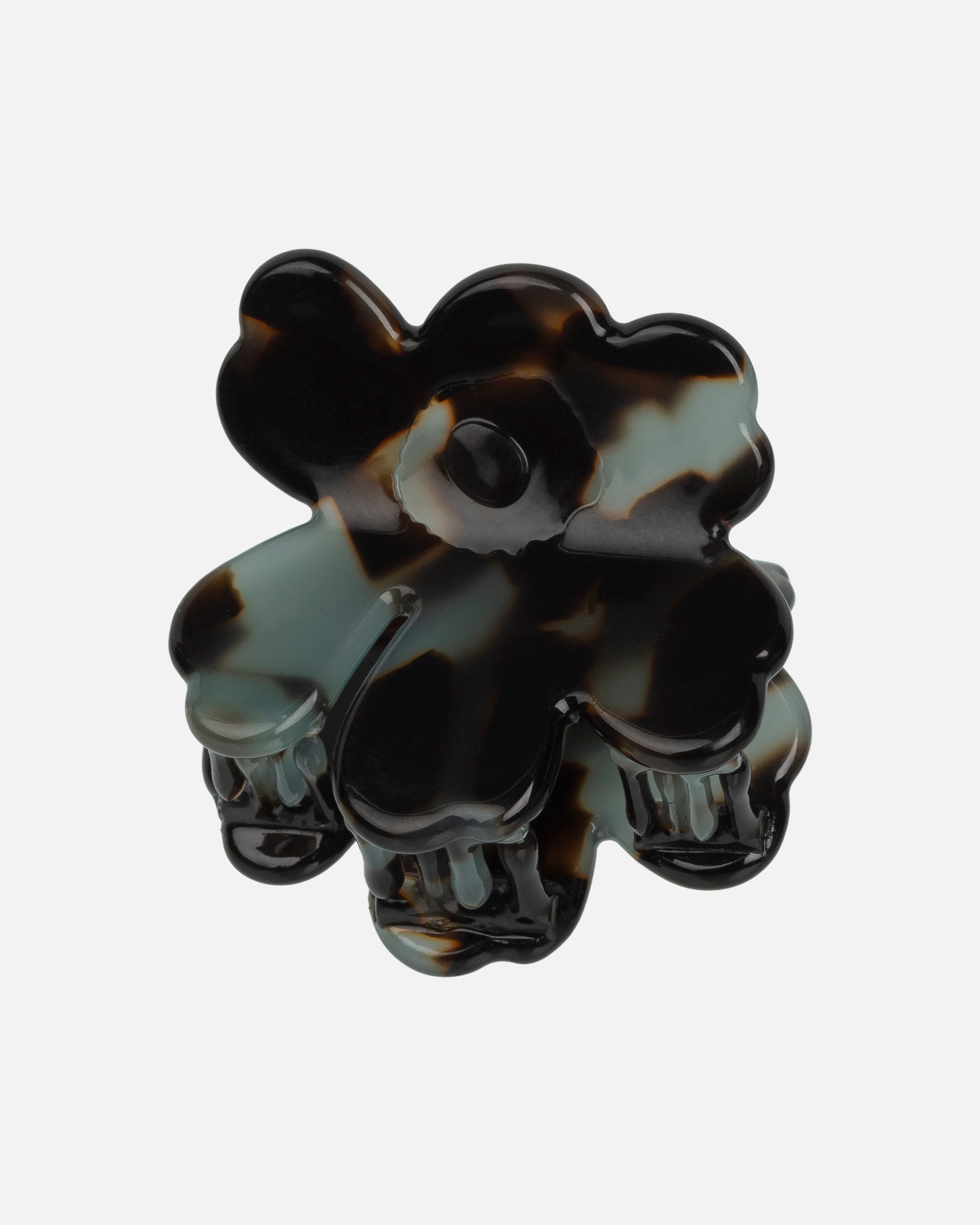 Unikko Hair Clip Large, schwarz, grau,