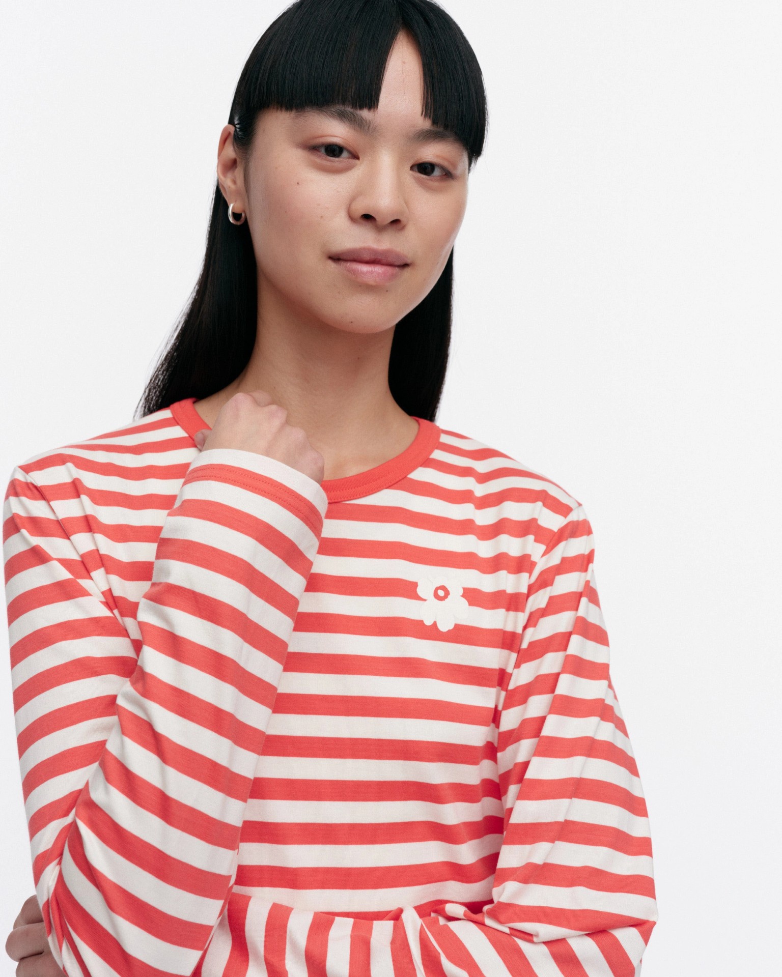 Tasaraita Unikko, Kioski jersey shirt, red, off white,