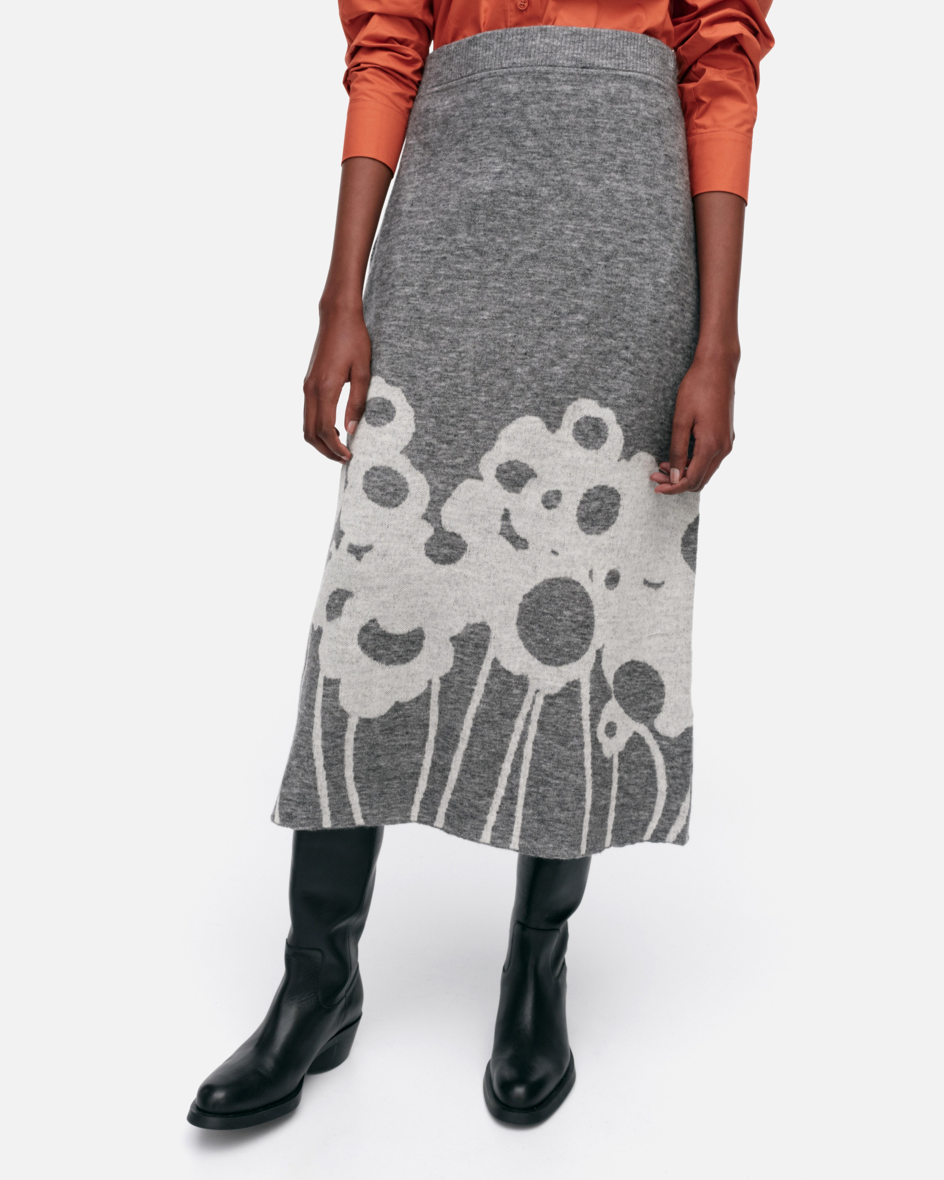 Pieli Lammet Knitted wool skirt