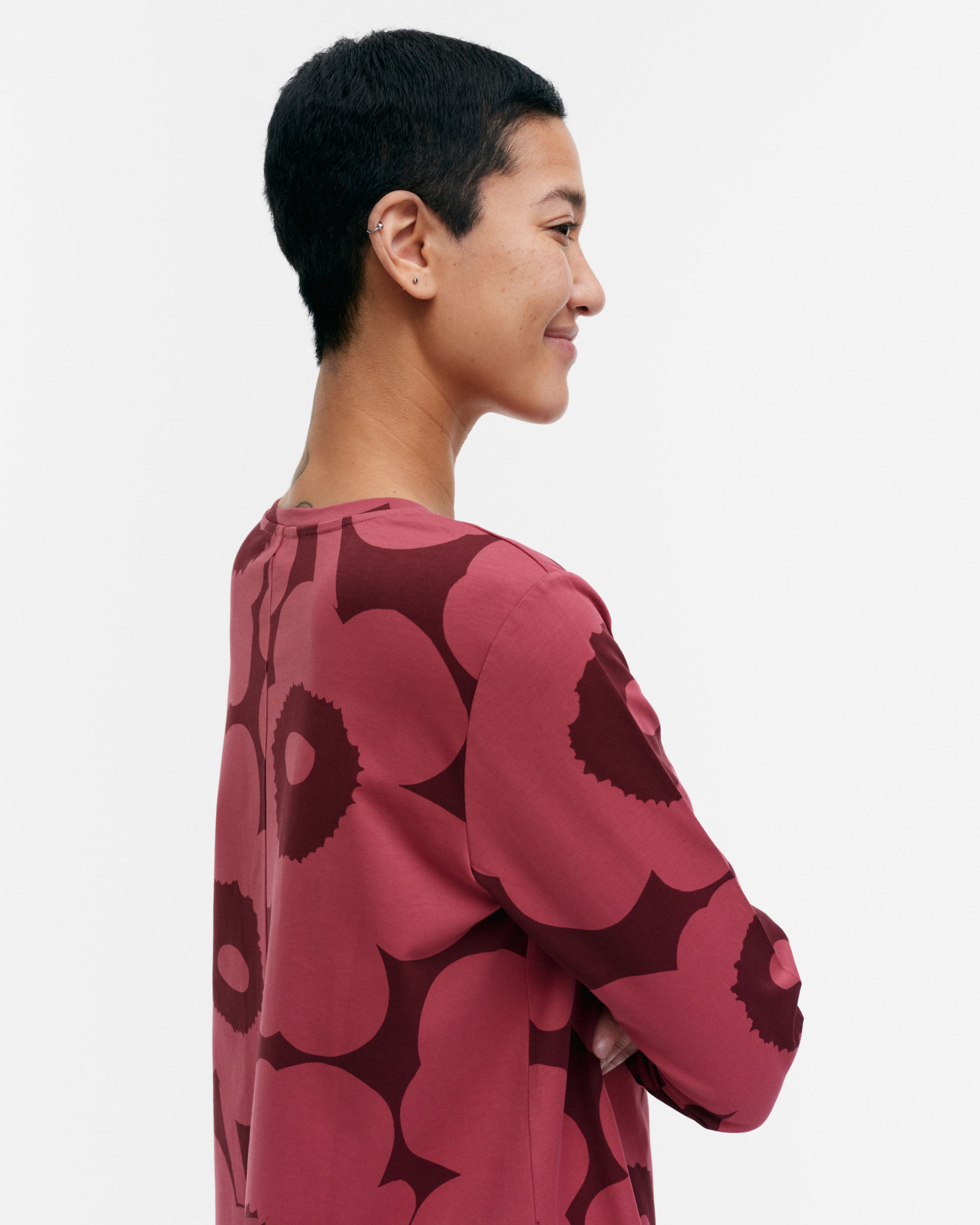 Kevät Unikko, Jersey tunic, wine red, red,